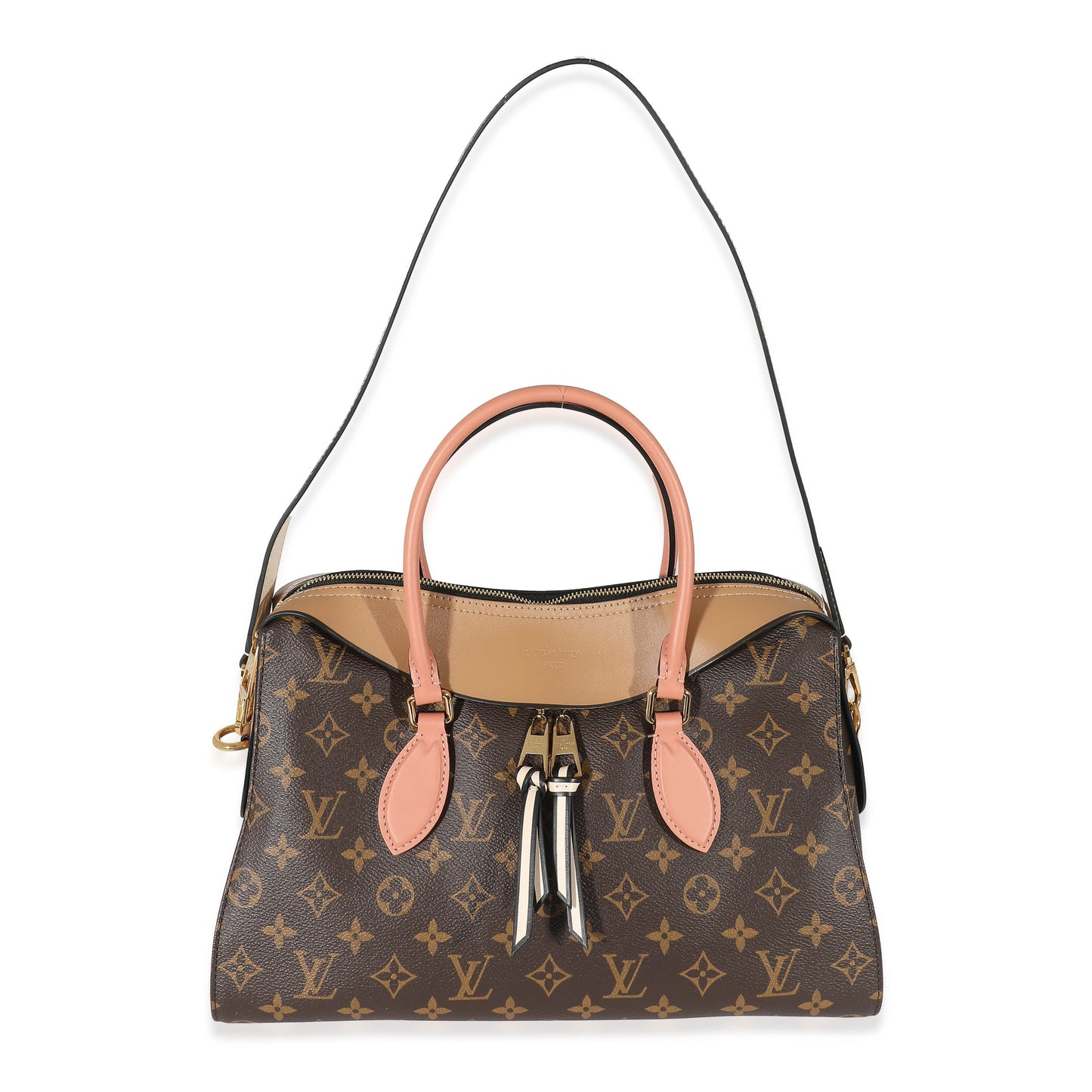 Luxury Women's Handbag | Louis Vuitton Monogram Canvas Sesame Peach Tuileries