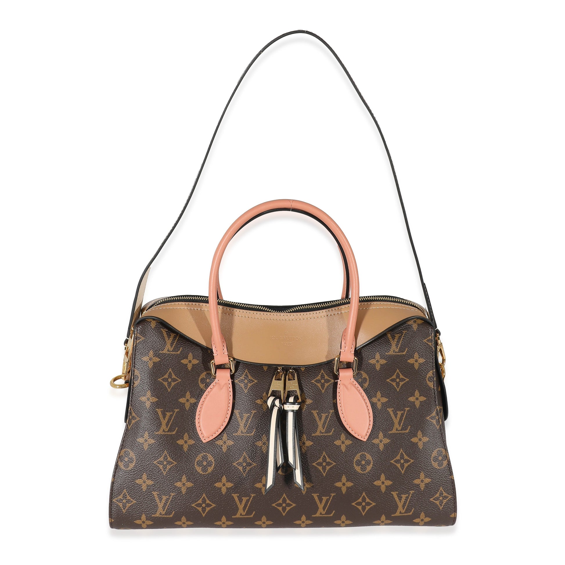 Luxury Women's Handbag | Louis Vuitton Monogram Canvas Sesame Peach Tuileries