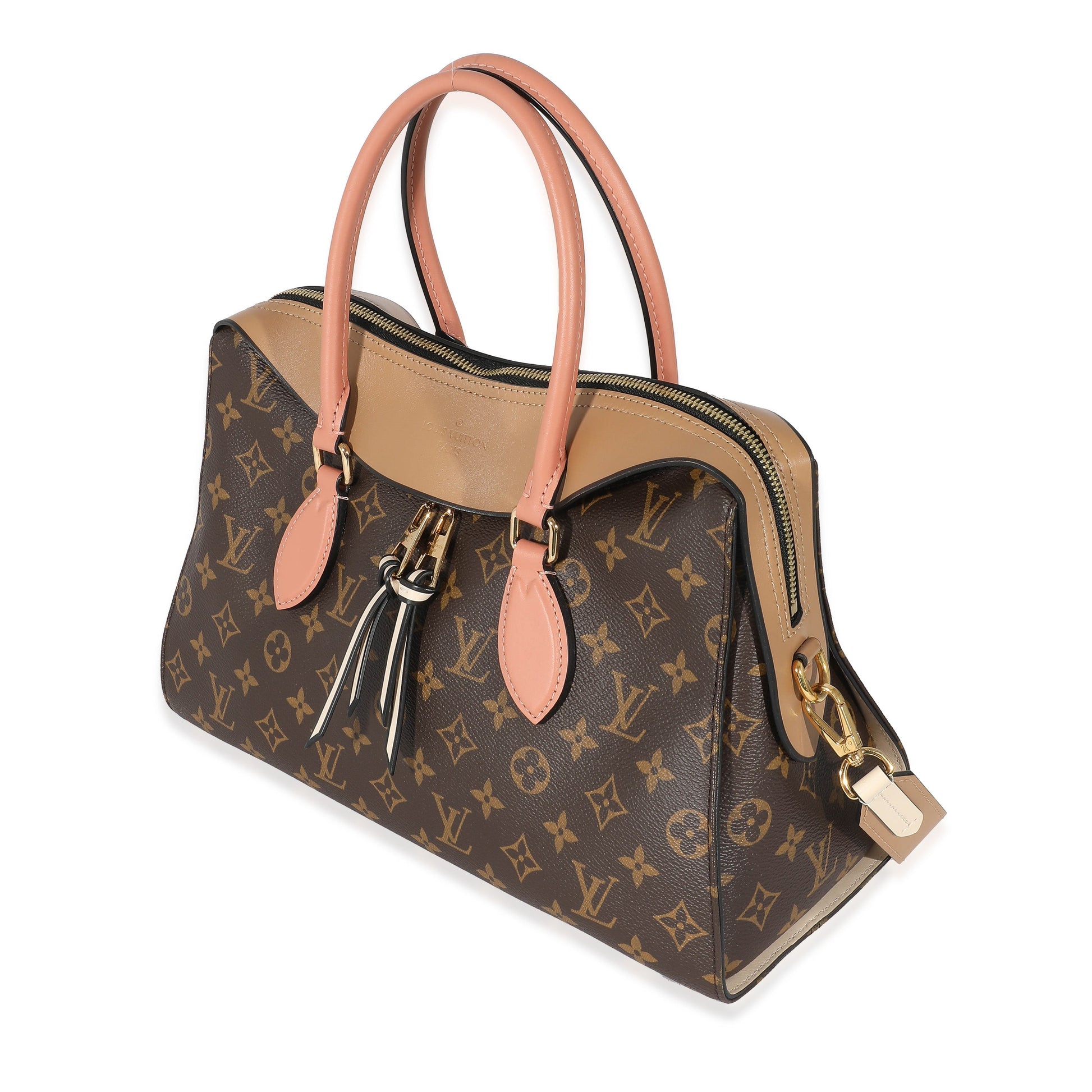 Luxury Women's Handbag | Louis Vuitton Monogram Canvas Sesame Peach Tuileries