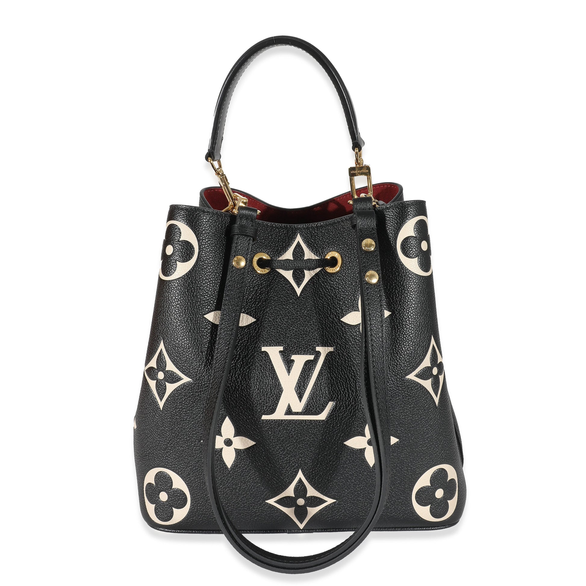 Louis Vuitton Black Beige Monogram Empreinte NéoNoé MM
