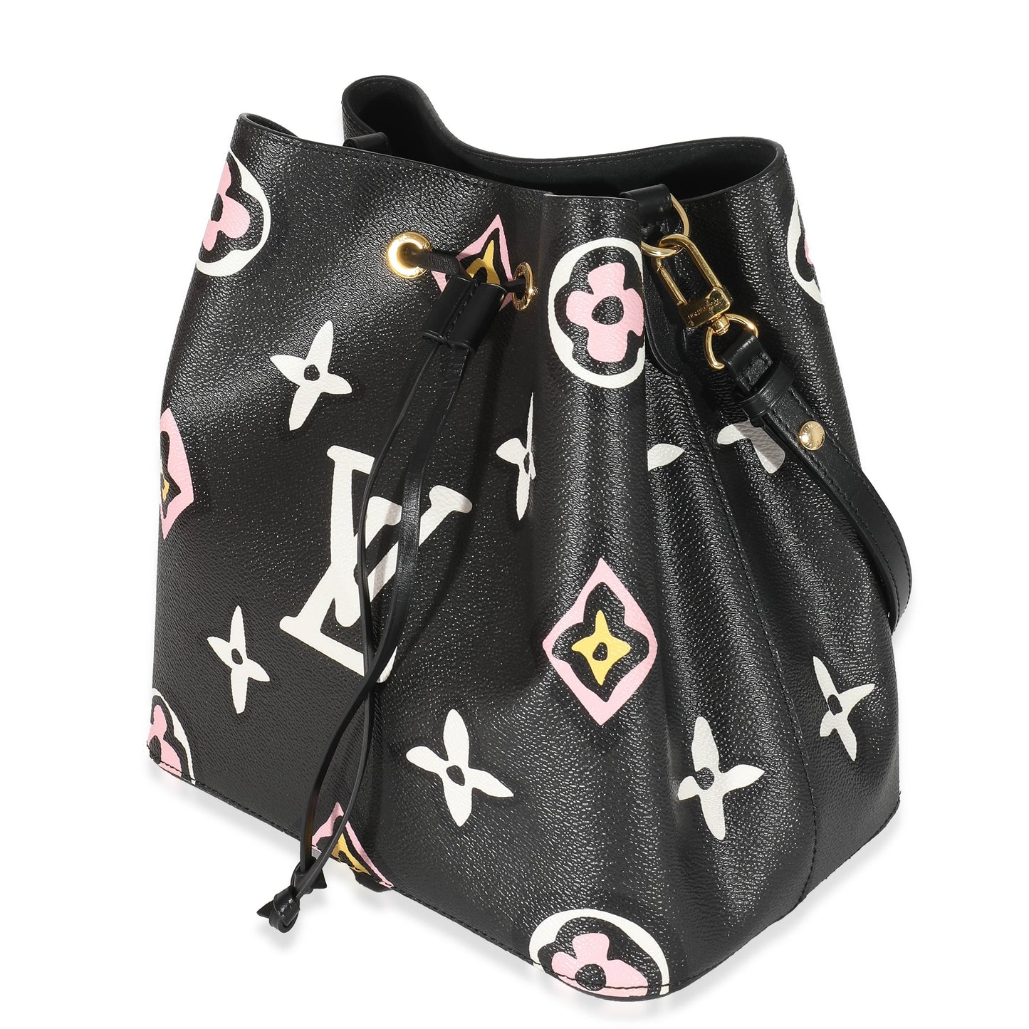 Luxury Women's Handbag | Louis Vuitton Black Monogram Giant Wild At Heart Canvas NéoNoé MM