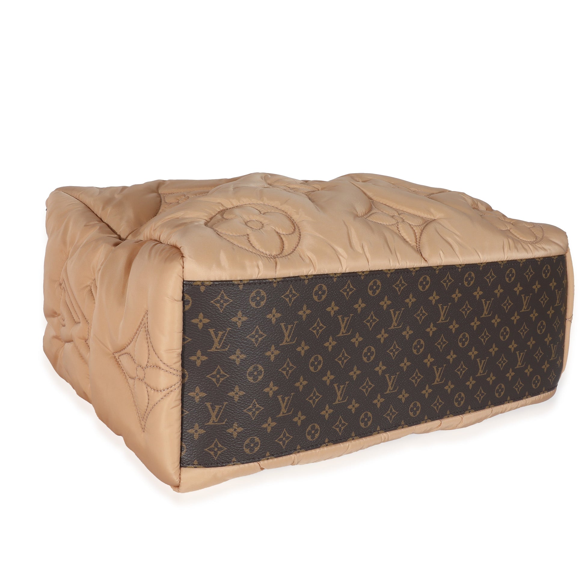 Luxury Women's Tote Bag | Louis Vuitton Beige Econyl Nylon Monogram Pillow Giant Onthego GM