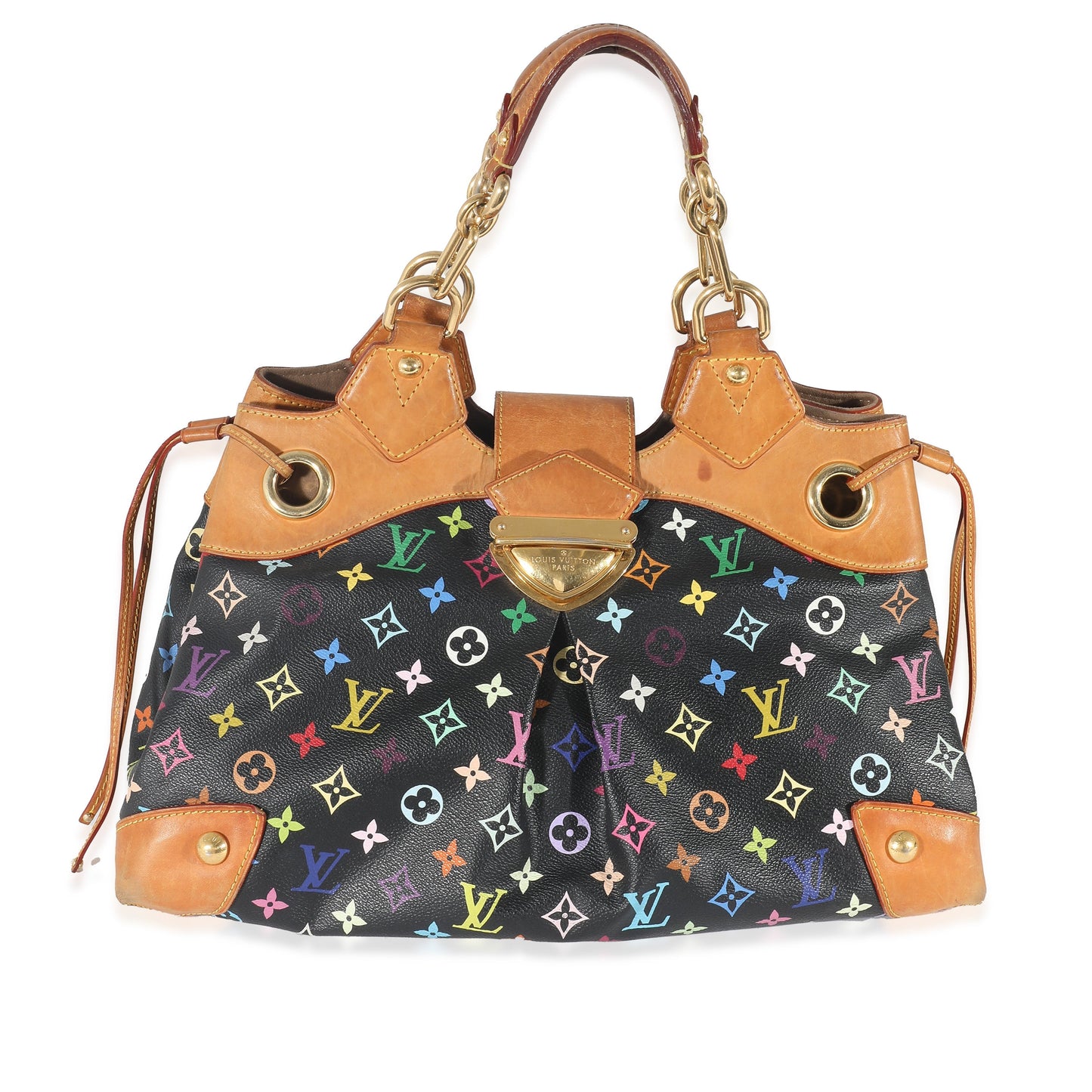 Louis Vuitton x Takashi Murakami Black Monogram Multicolore Canvas Ursula