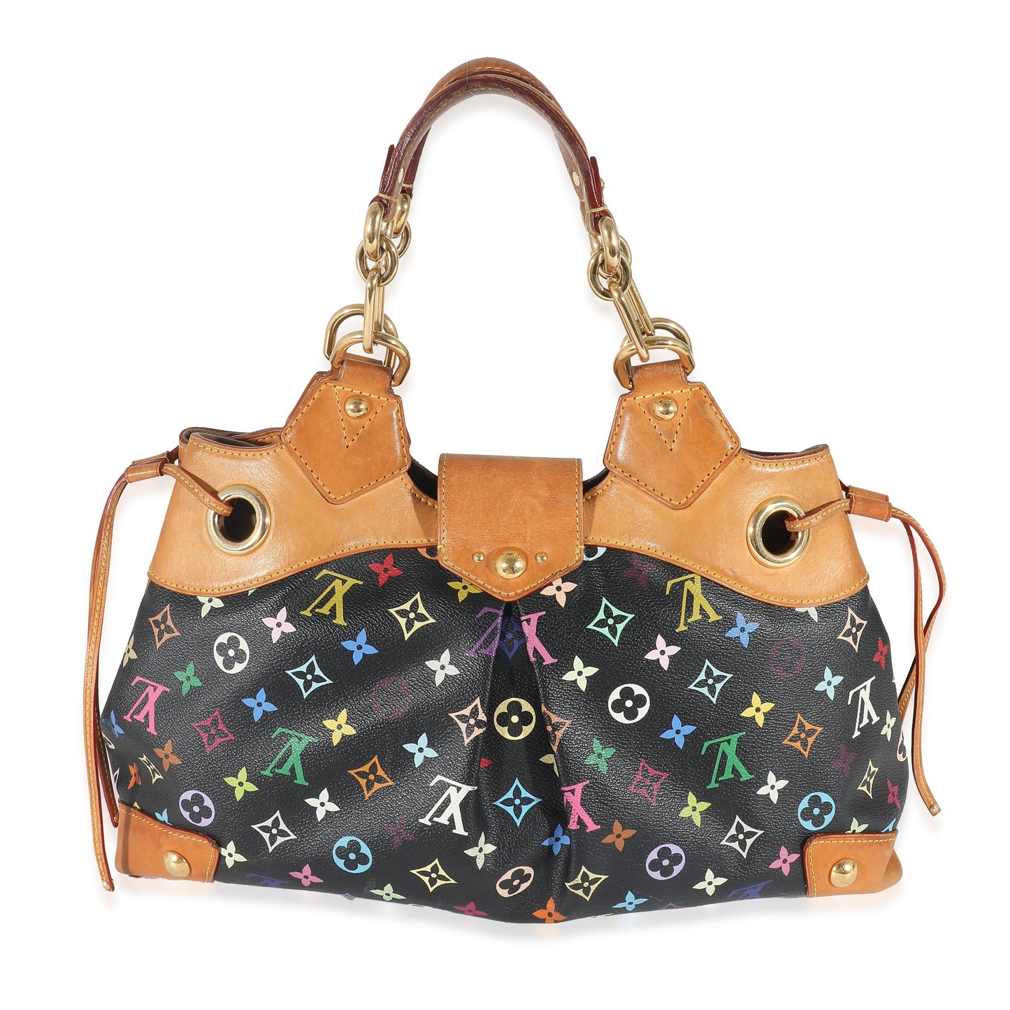 Louis Vuitton x Takashi Murakami Black Monogram Multicolore Canvas Ursula
