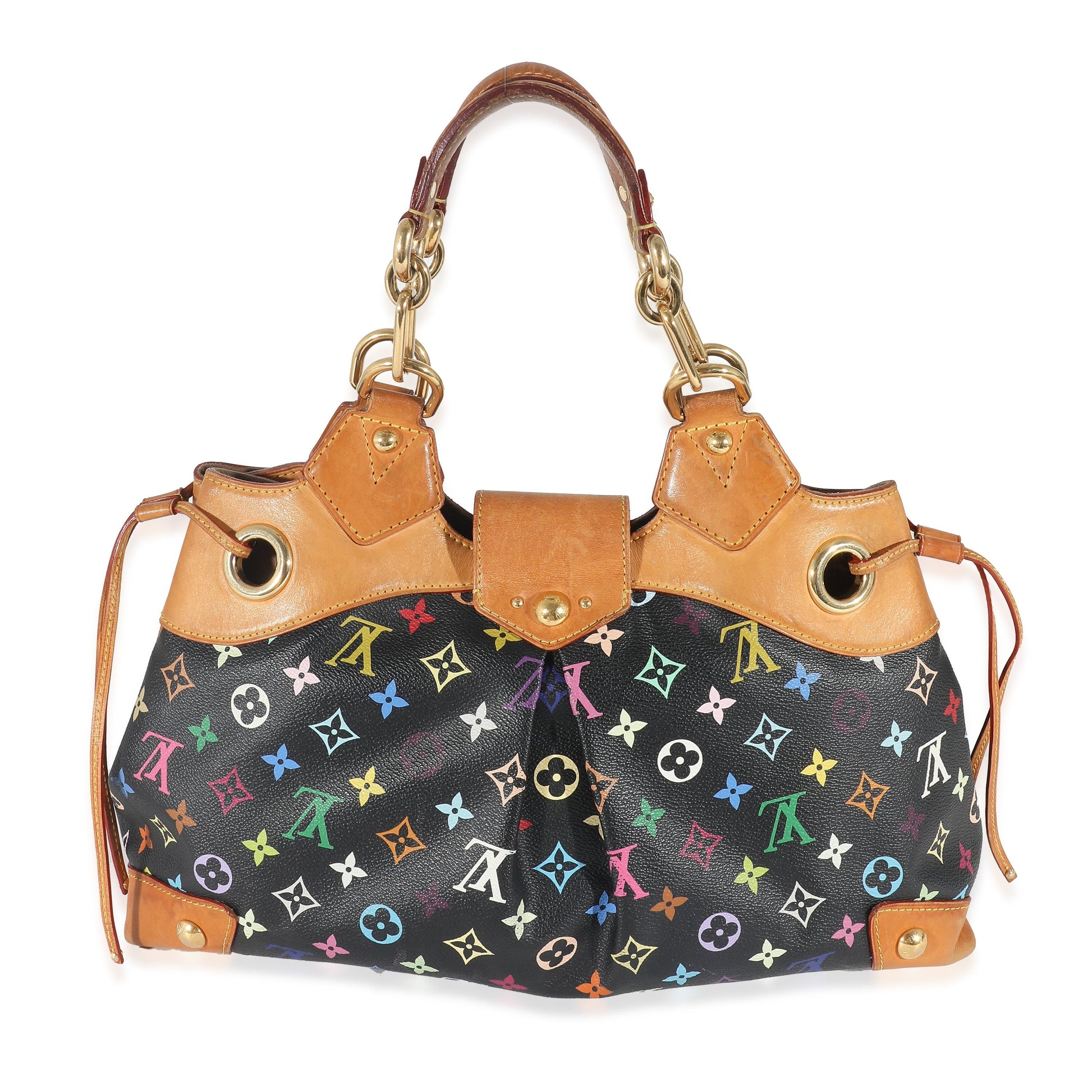 Louis Vuitton x Takashi Murakami Black Monogram Multicolore Canvas Ursula