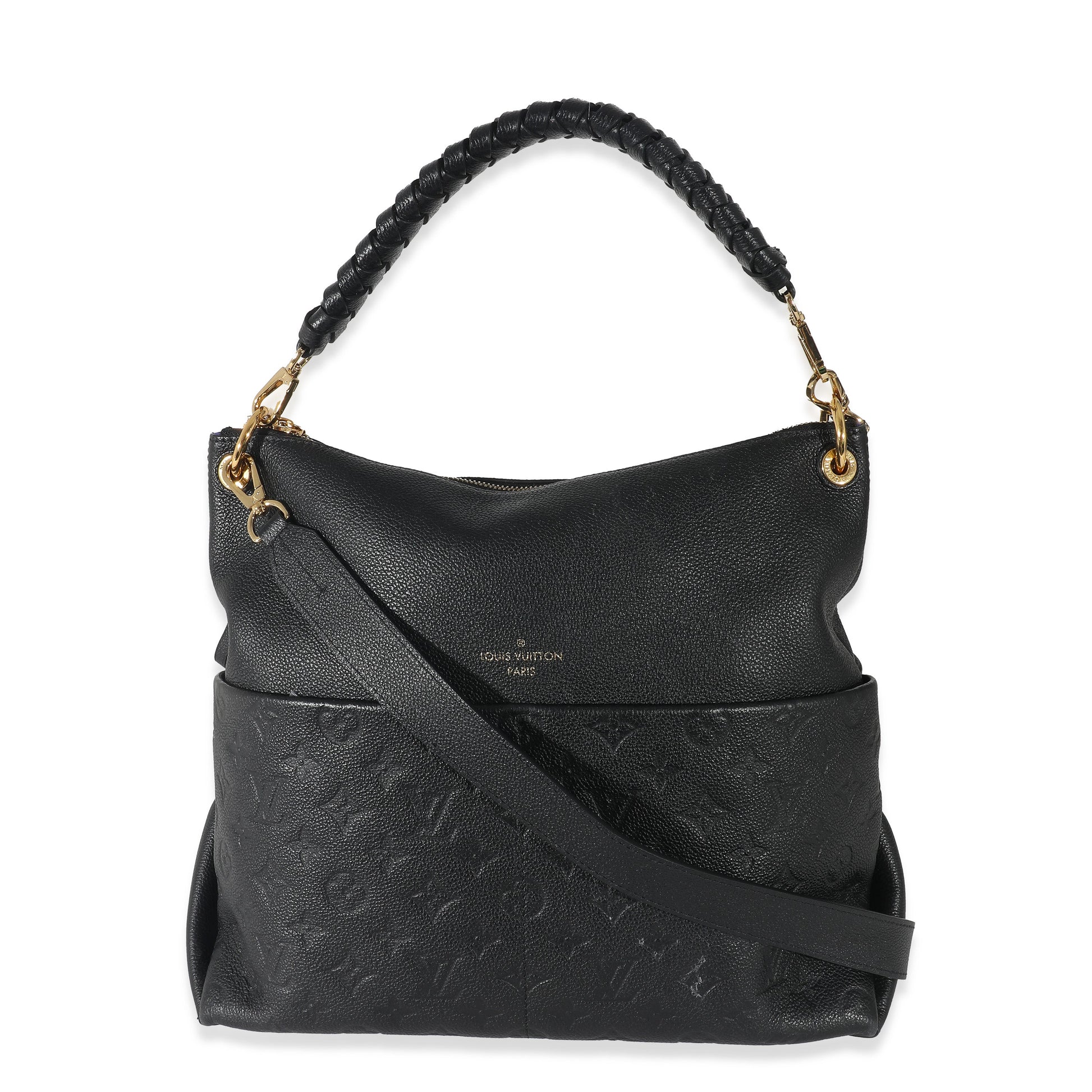 Louis Vuitton Black Monogram Empreinte Maida Hobo
