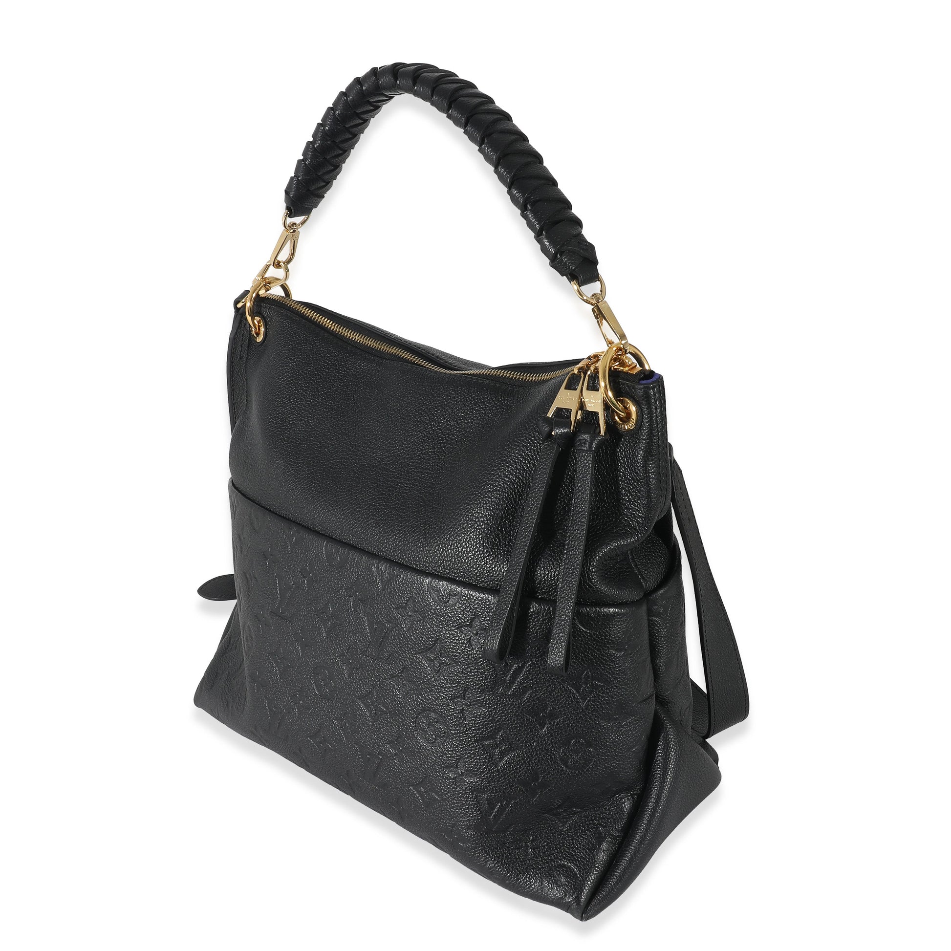 Louis Vuitton Black Monogram Empreinte Maida Hobo