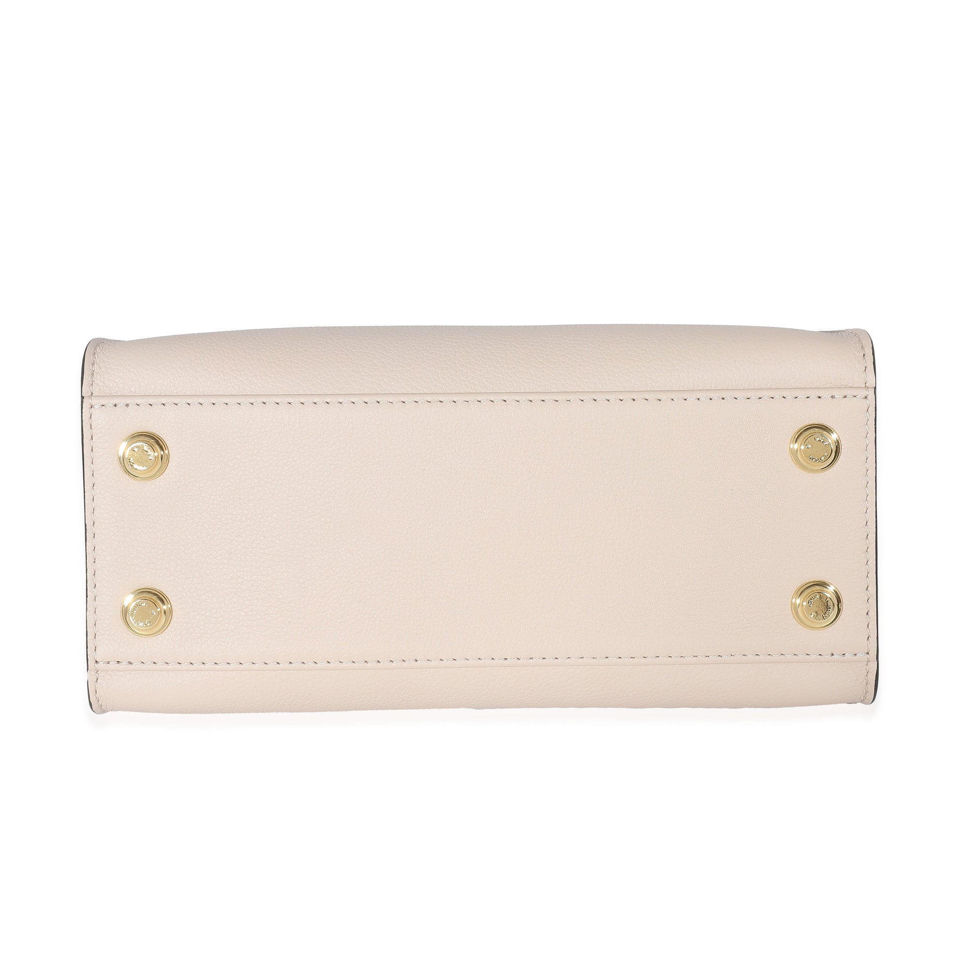 Luxury Women's Handbag | Louis Vuitton Greige Leather Monogram Canvas On My Side PM