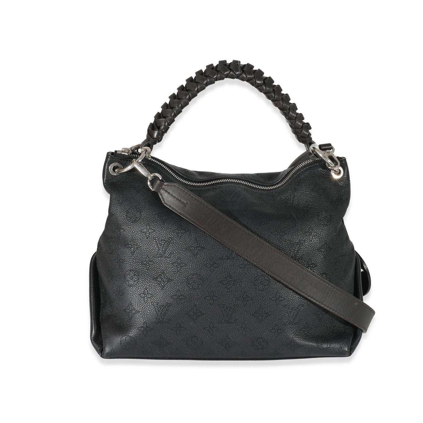 Elegant Women's Shoulder Bag | Louis Vuitton Black Monogram Mahina Beaubourg Hobo MM