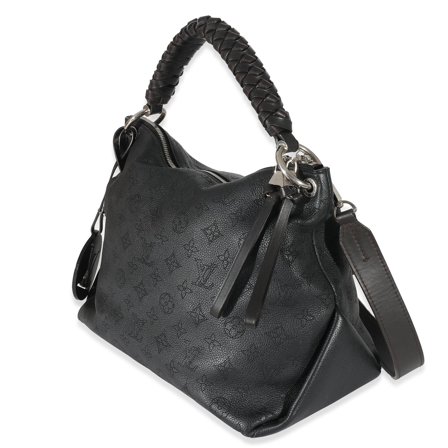 Elegant Women's Shoulder Bag | Louis Vuitton Black Monogram Mahina Beaubourg Hobo MM