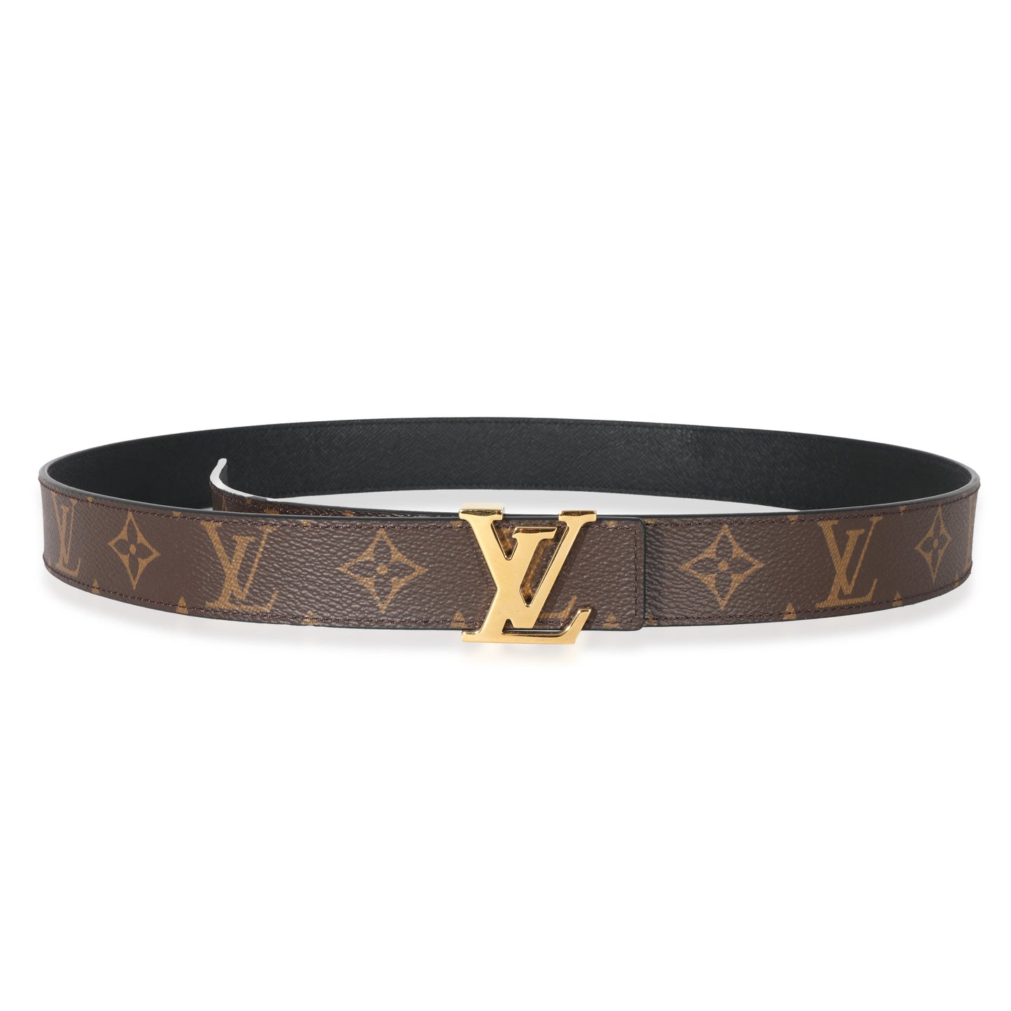 Louis Vuitton Monogram Canvas Initiales 30mm Reversible Belt 95