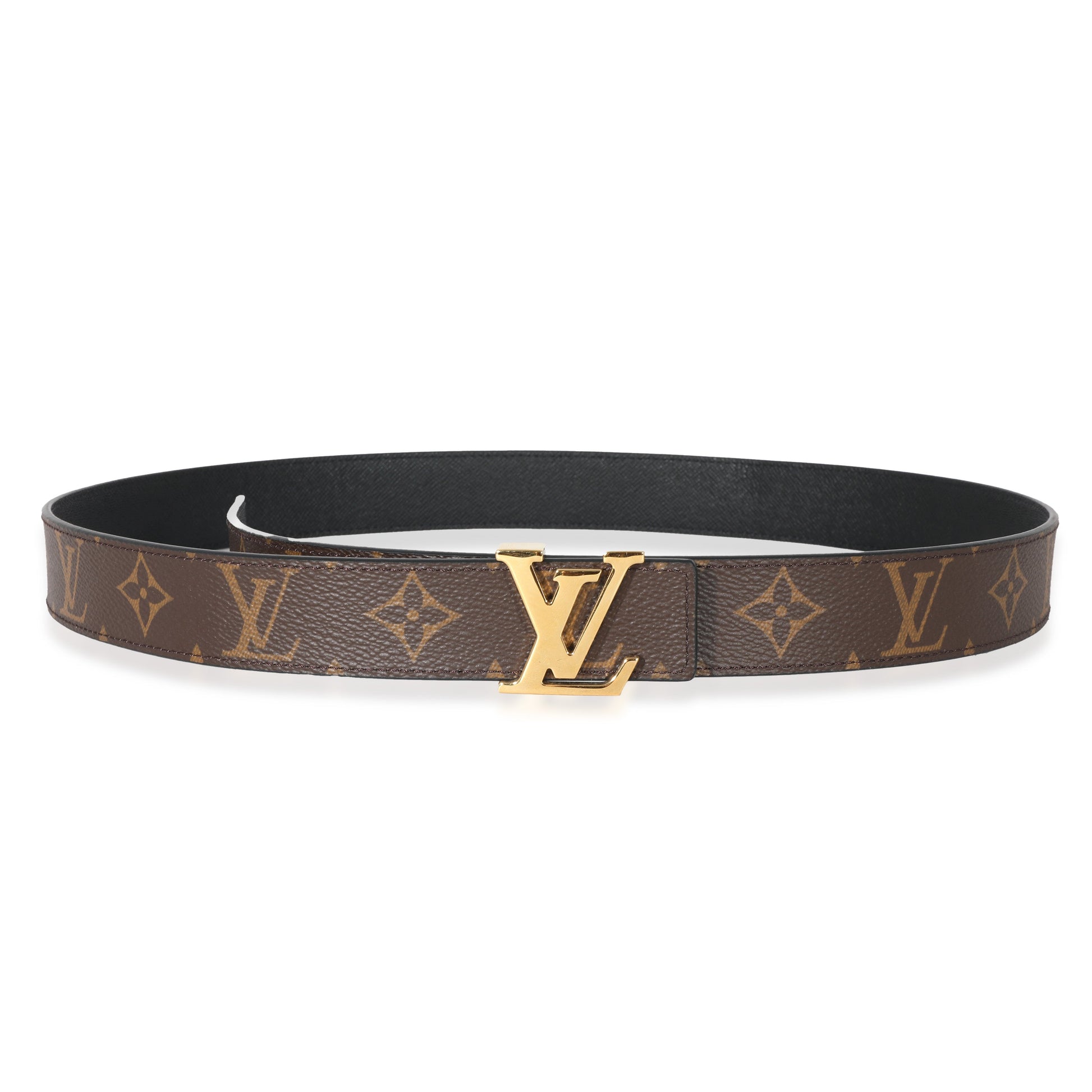 Louis Vuitton Monogram Canvas Initiales 30mm Reversible Belt 95