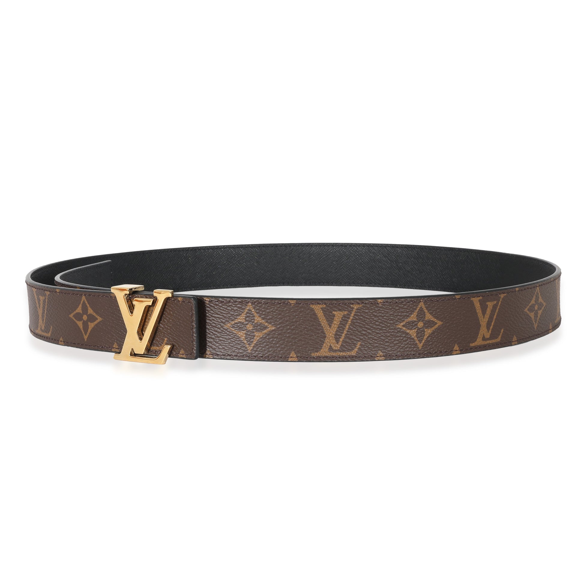 Louis Vuitton Monogram Canvas Initiales 30mm Reversible Belt 95