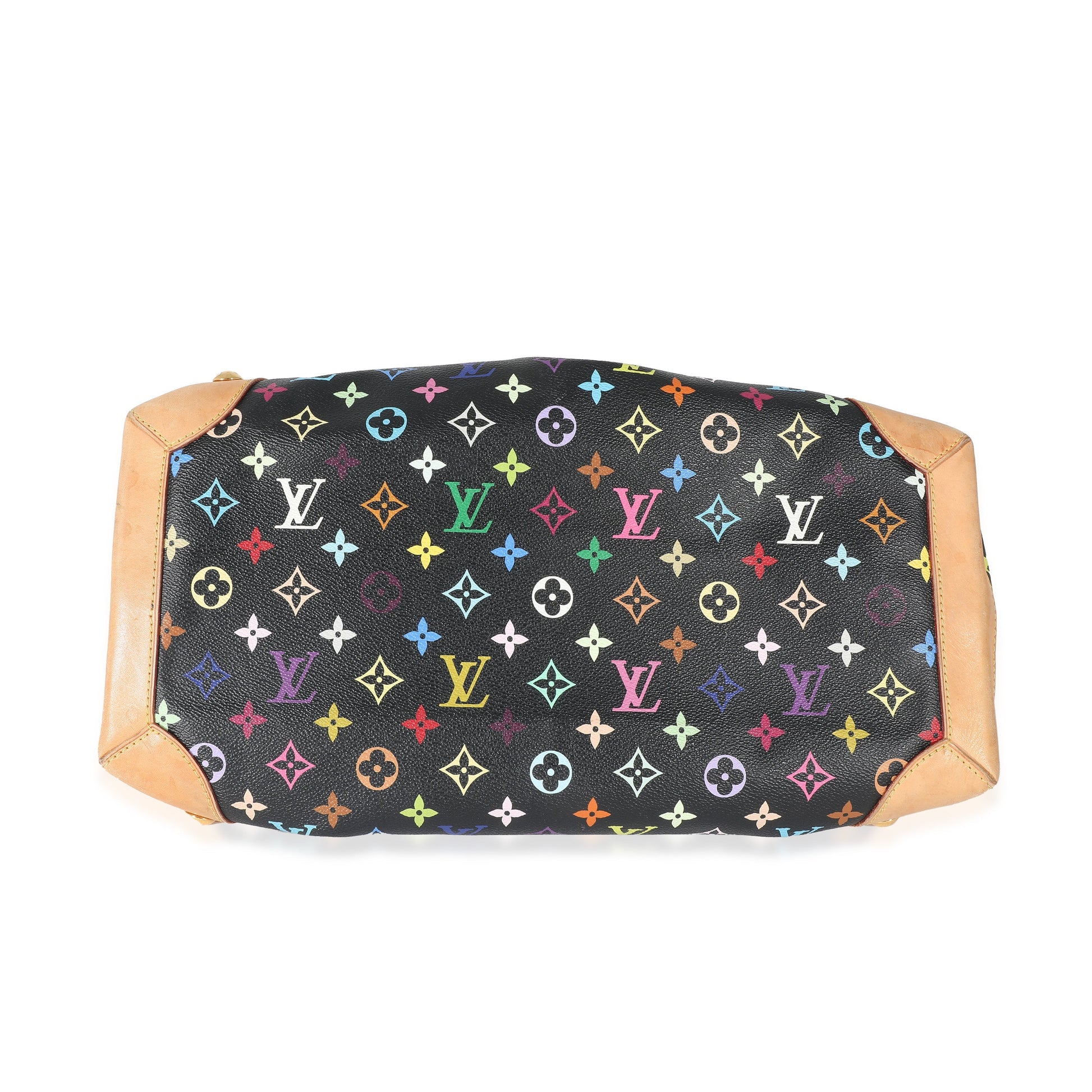 Luxury Women's Handbag | Louis Vuitton Black Monogram Multicolor Canvas Ursula GM