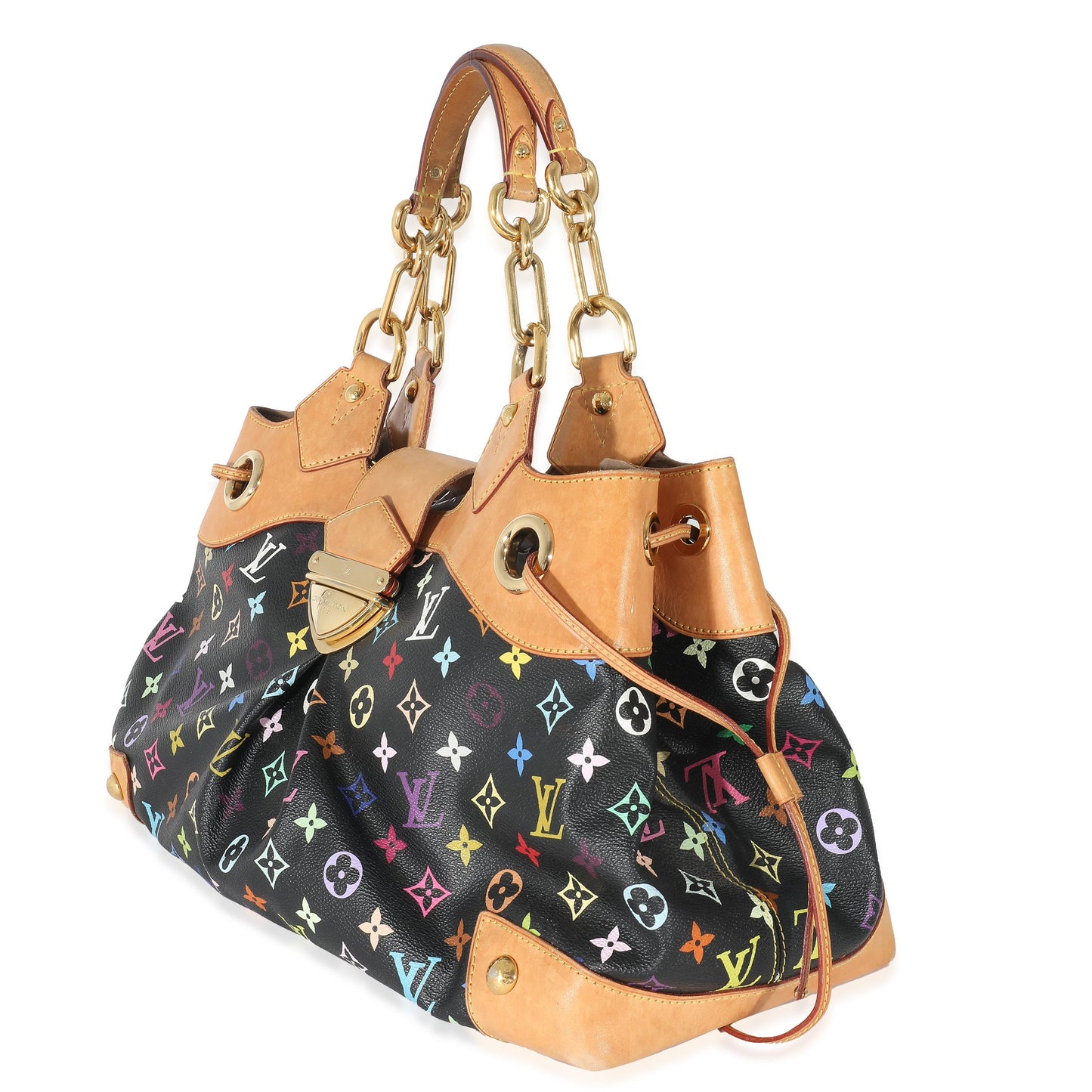 Luxury Women's Handbag | Louis Vuitton Black Monogram Multicolor Canvas Ursula GM