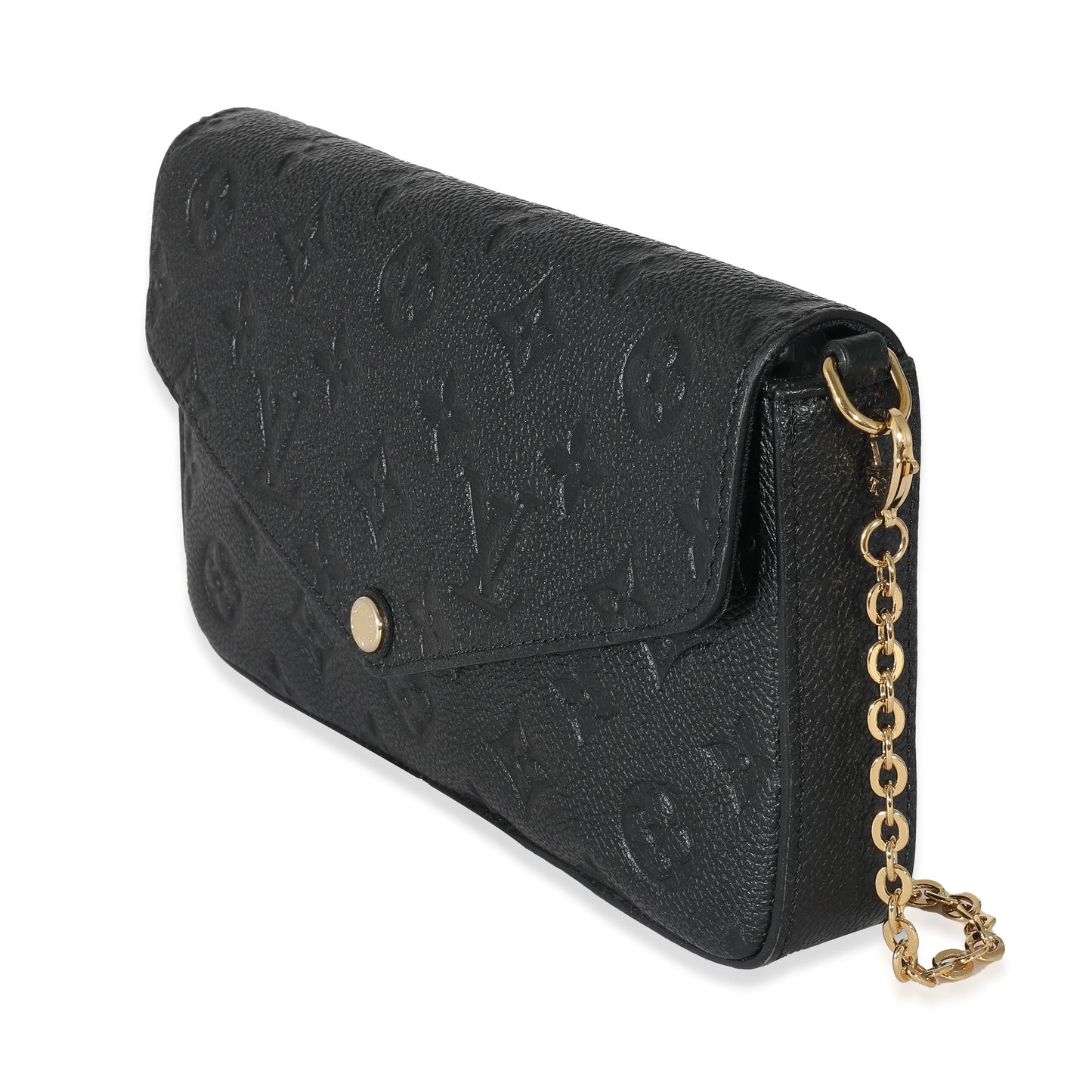 Designer Women's Crossbody Bag | Louis Vuitton Black Monogram Empreinte Felicie Pochette