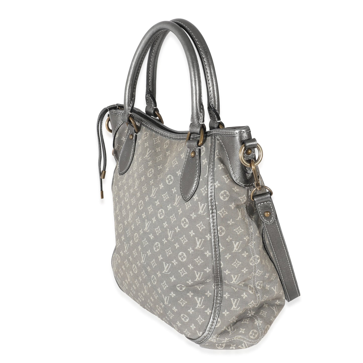 Luxury Women's Handbag | Louis Vuitton Platine Monogram Mini Lin Besace Angele