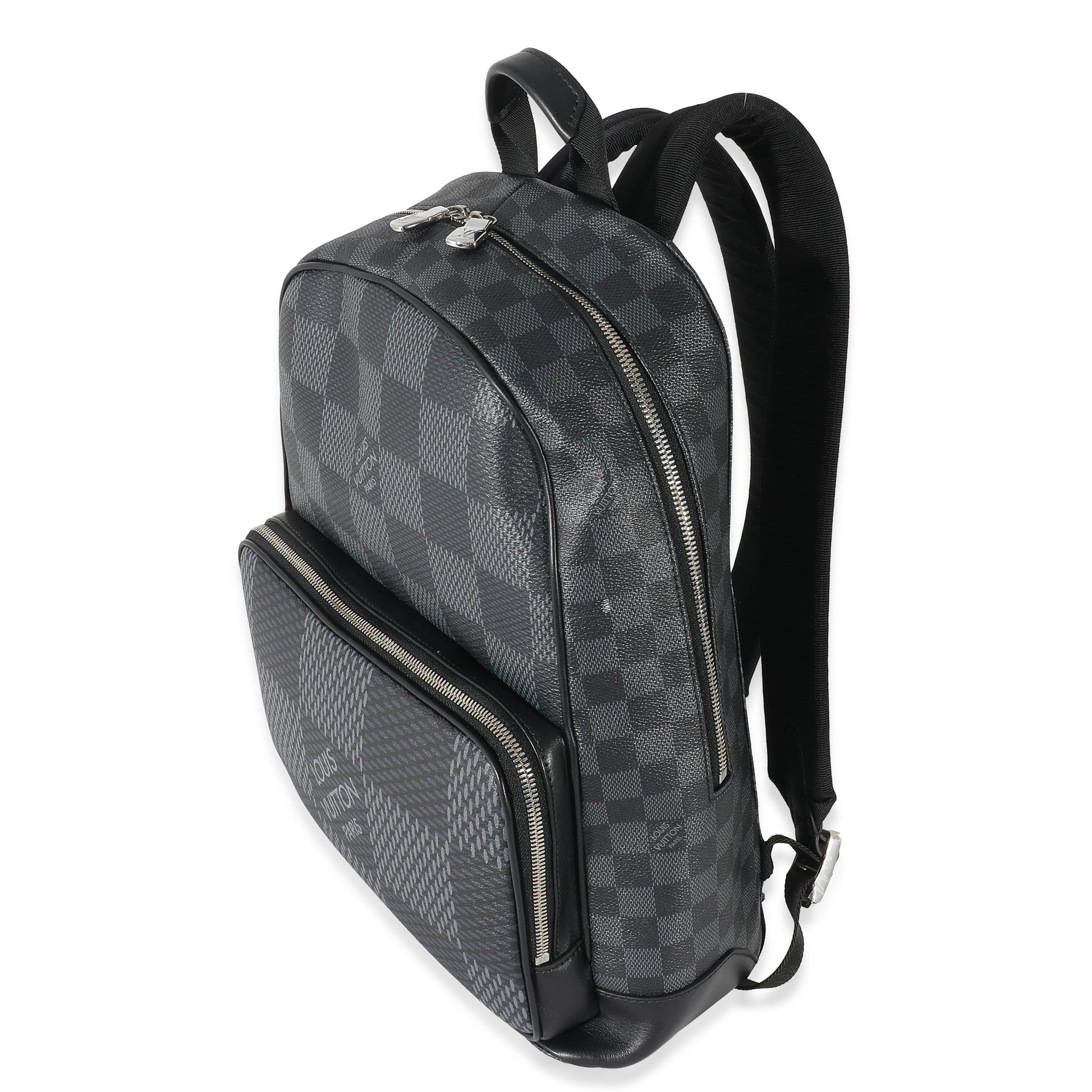 Luxury Women's Backpack | Louis Vuitton Damier Graphite Canvas Campus Backpack