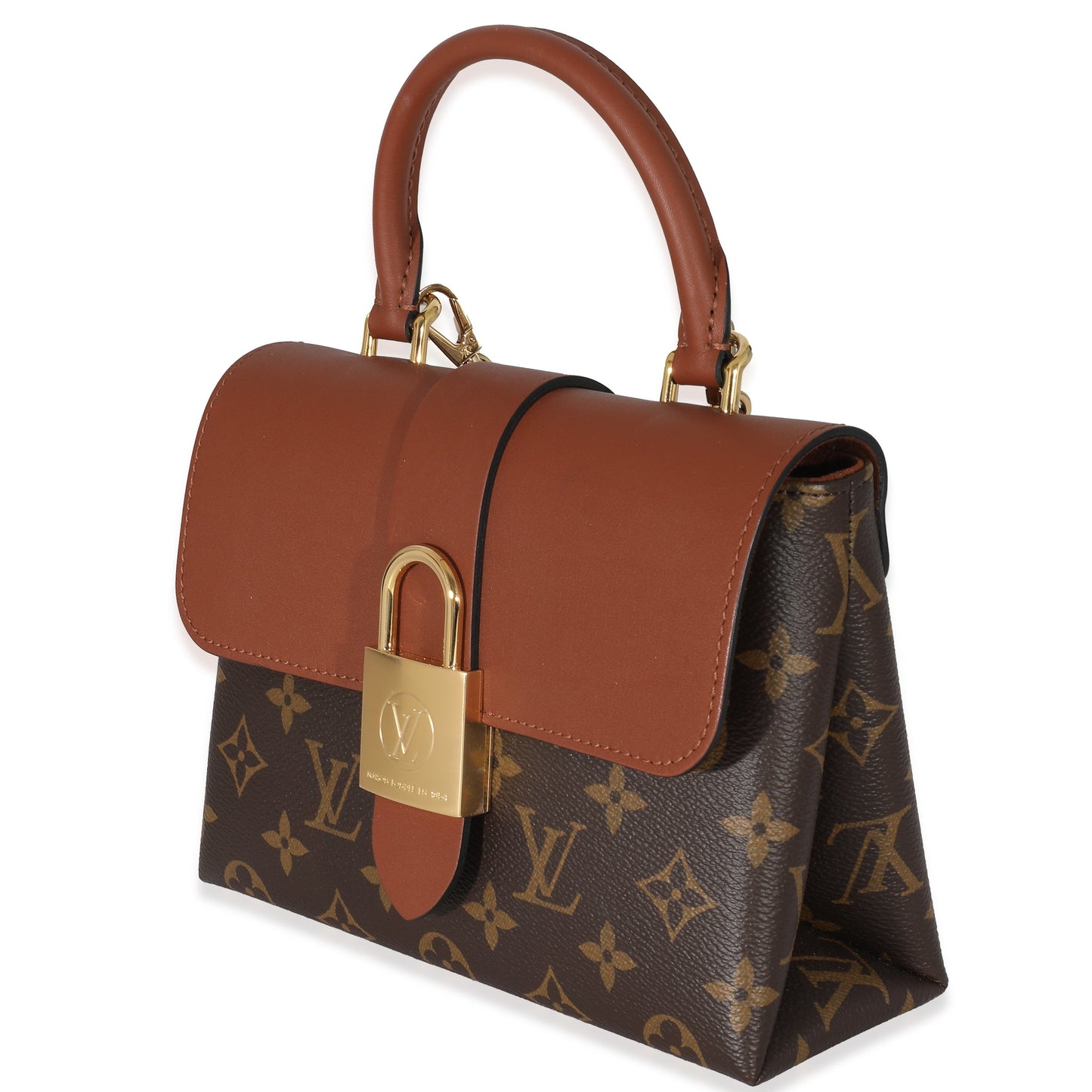 Luxury Women's Handbag | Louis Vuitton Caramel Monogram Canvas Locky BB