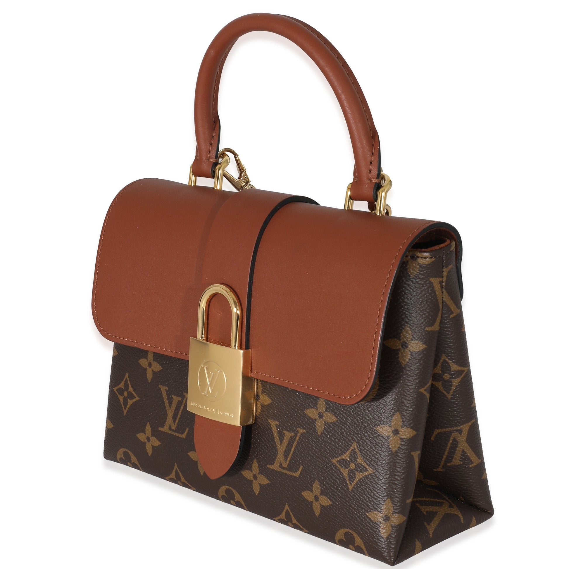Luxury Women's Handbag | Louis Vuitton Caramel Monogram Canvas Locky BB