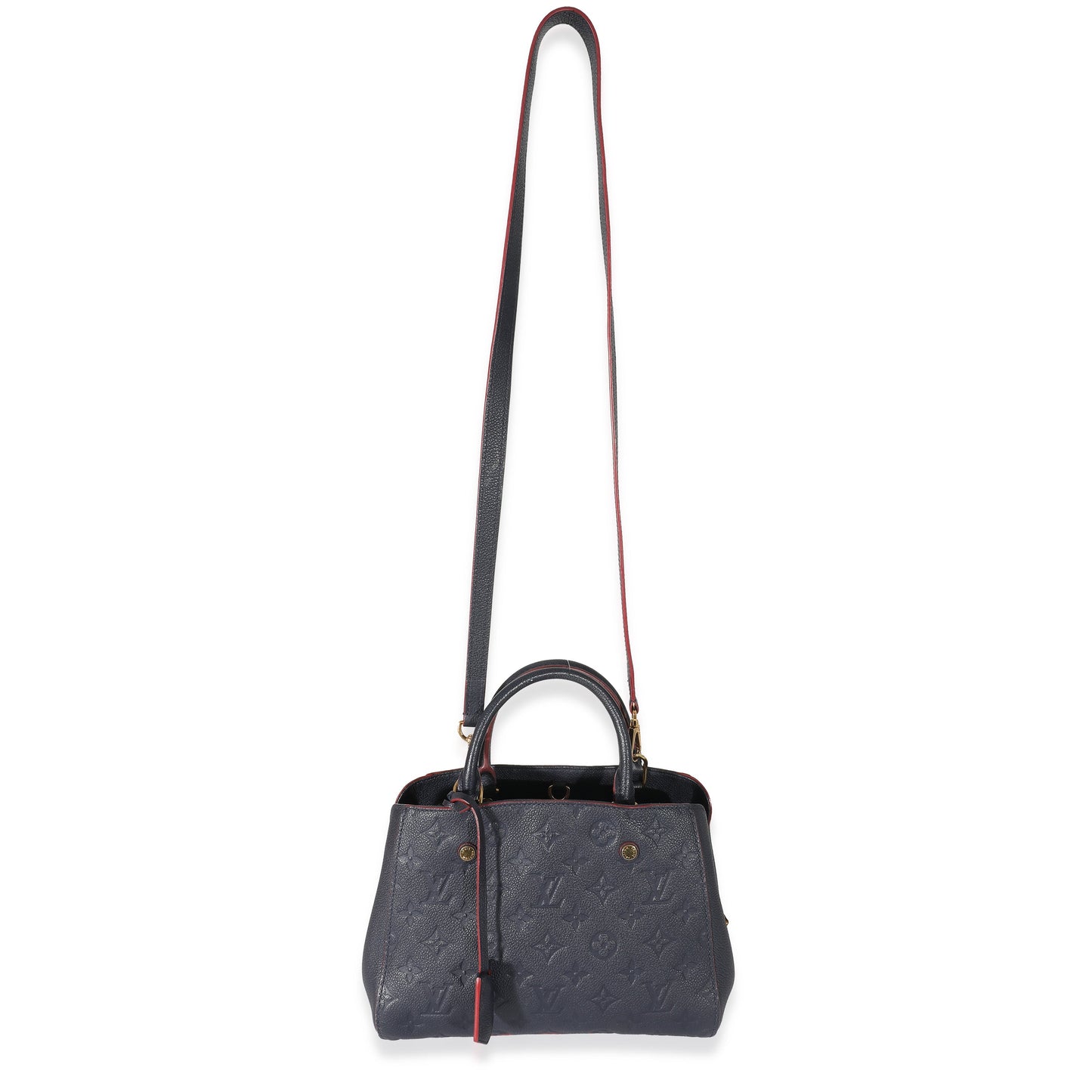 Luxury Women's Handbag | Louis Vuitton Marine Rouge Monogram Empreinte Montaigne BB