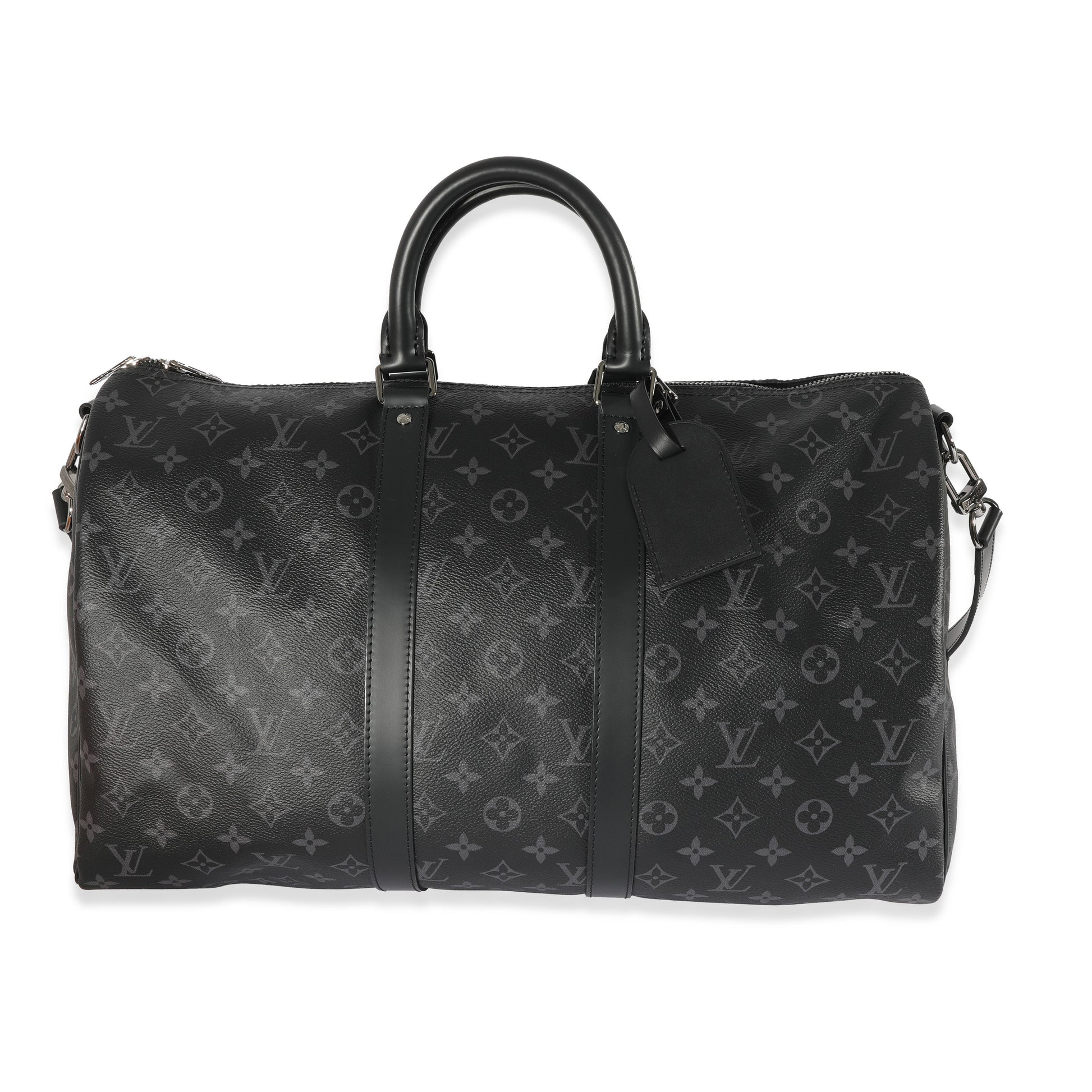 Louis Vuitton Monogram Eclipse Canvas Keepall Bandoulière 45