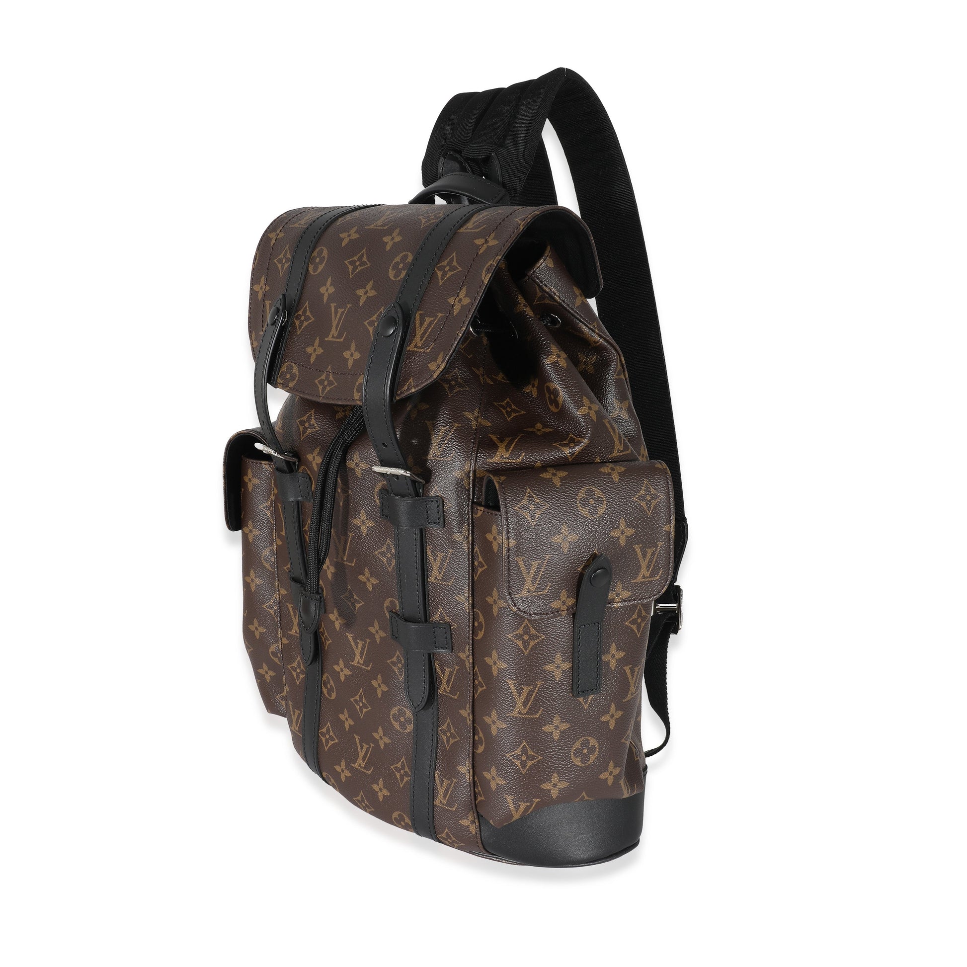 Luxury Women's Backpack | Louis Vuitton Monogram Macassar Christopher Backpack PM