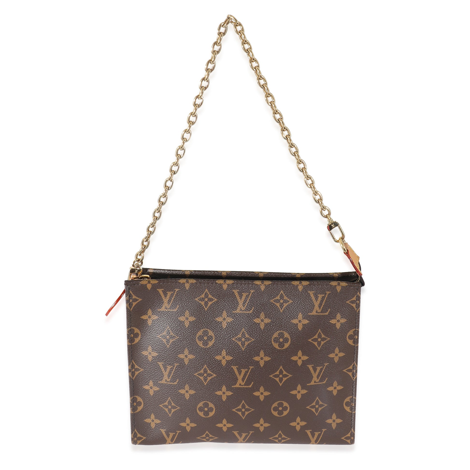 Luxury Women's Clutch Bag | Louis Vuitton Monogram Canvas Toiletry Pouch On Chain