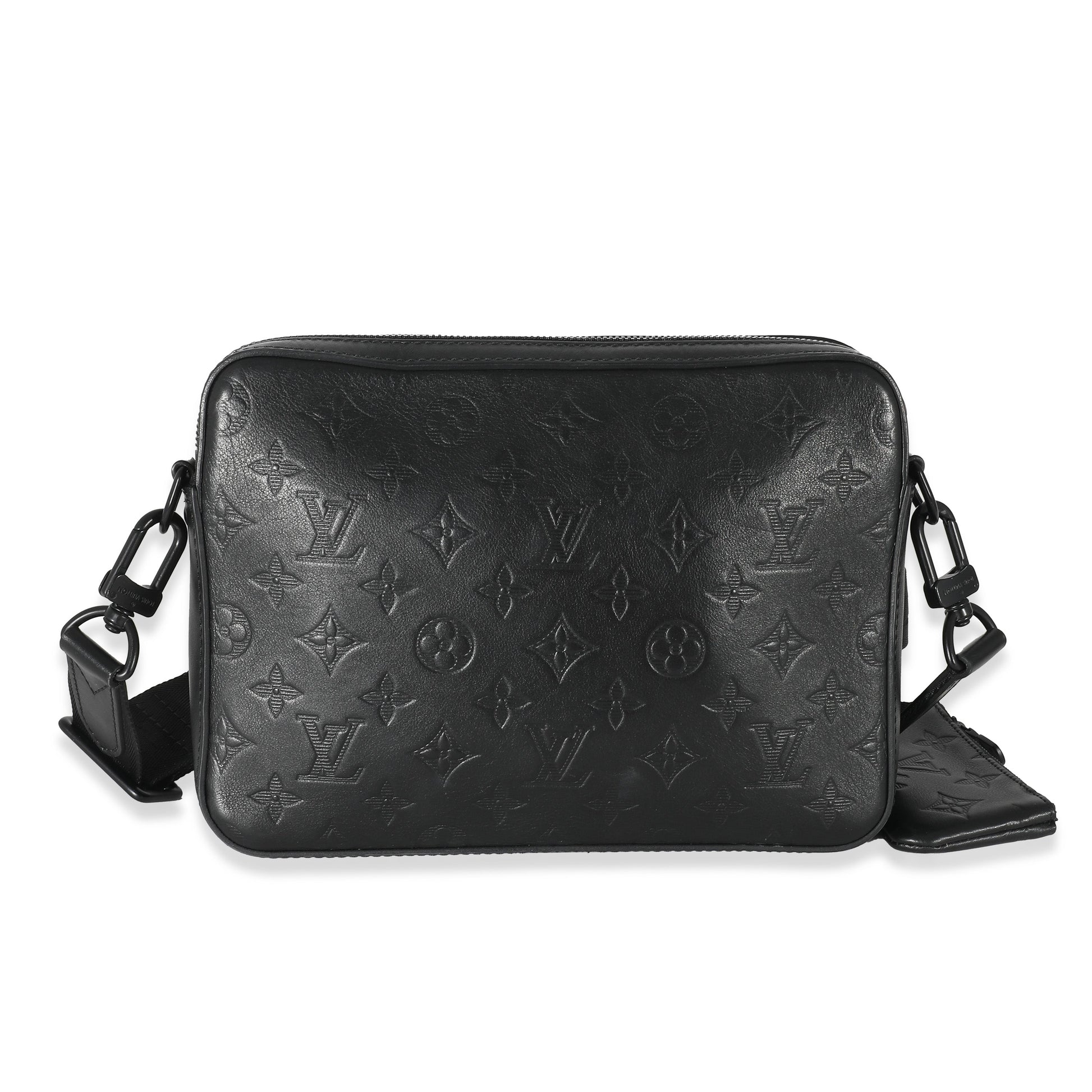 Louis Vuitton Black Monogram Shadow Duo Messenger