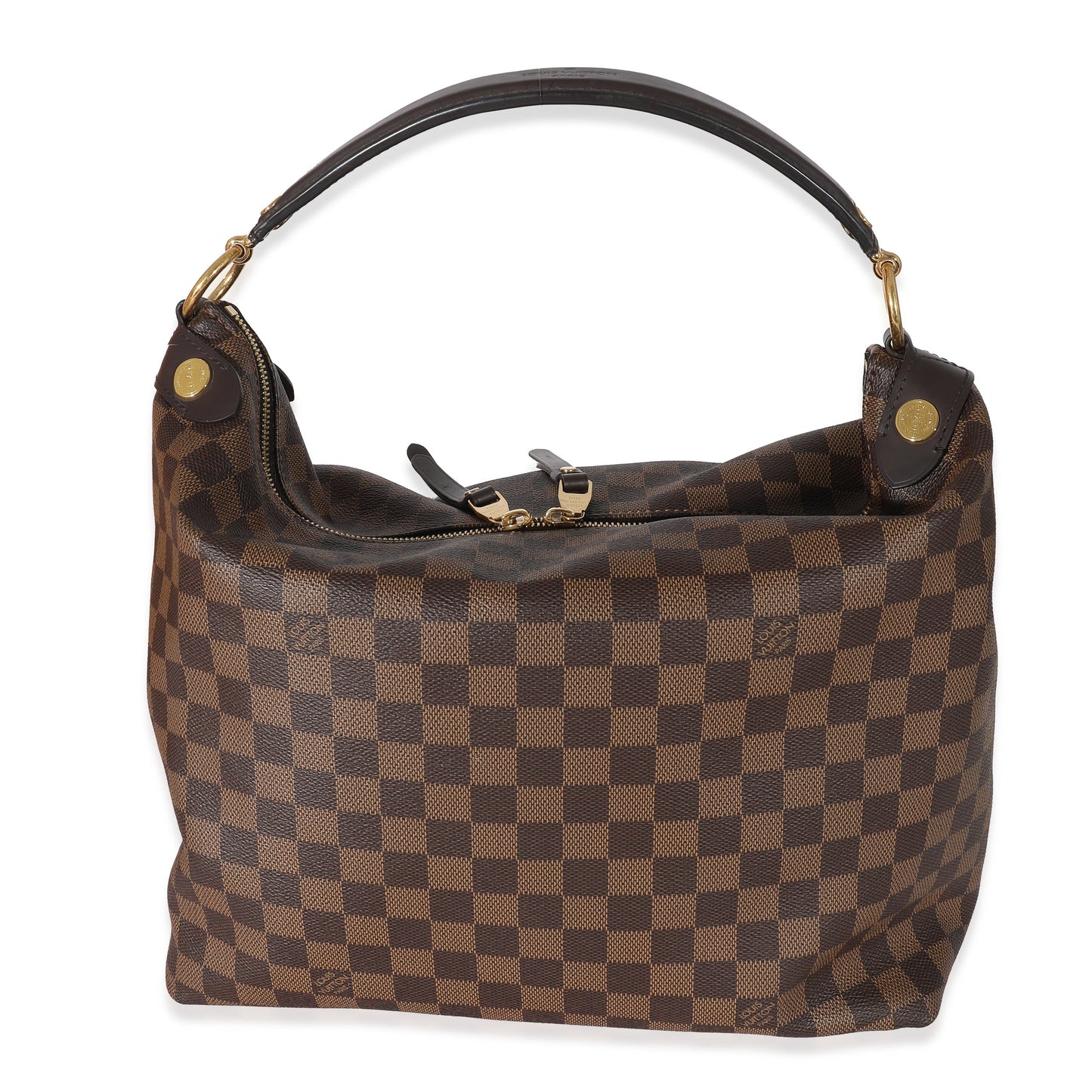 Elegant Women's Shoulder Bag | Louis Vuitton Damier Ebene Canvas Duomo Hobo