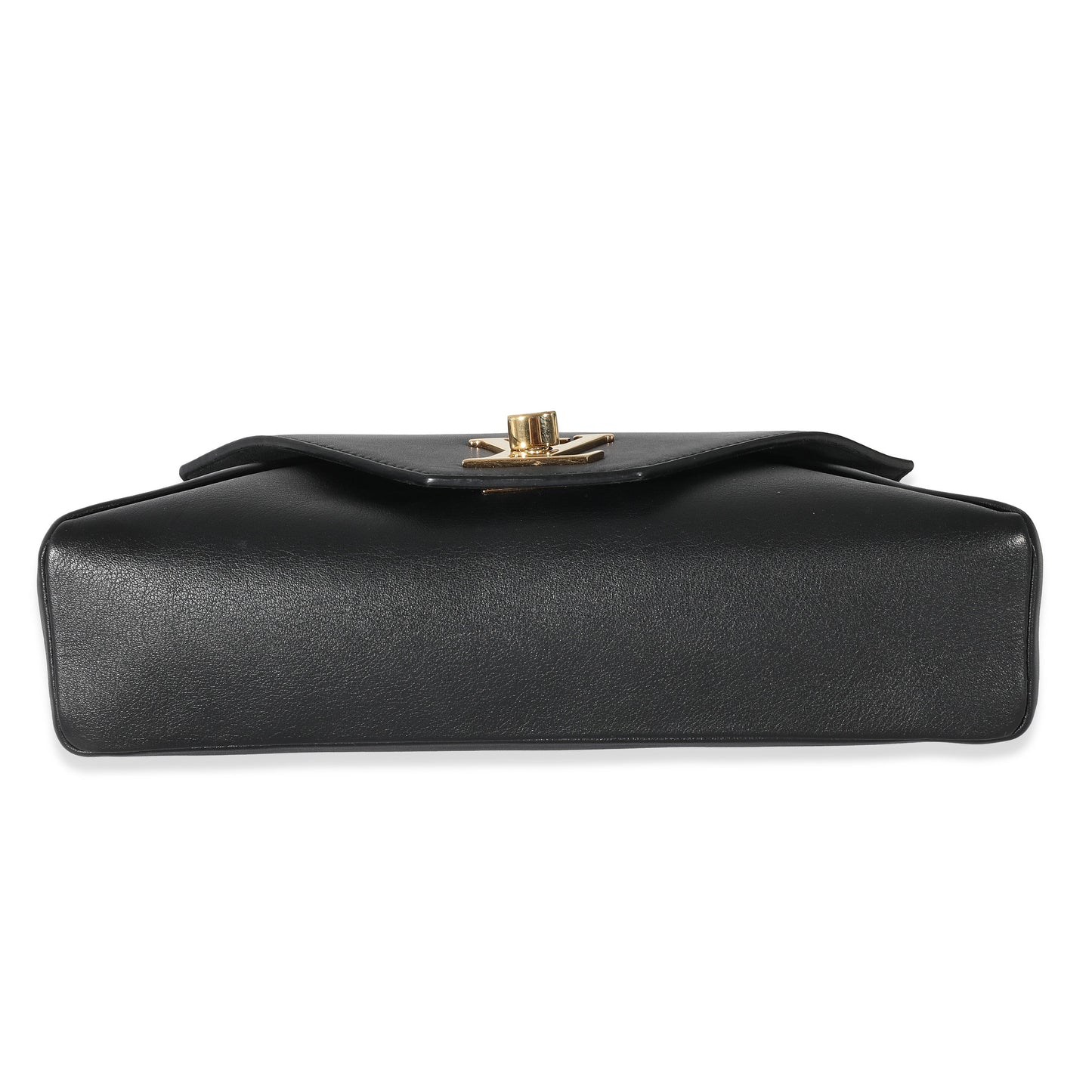 Louis Vuitton Black Calfskin Love Note Chain Clutch