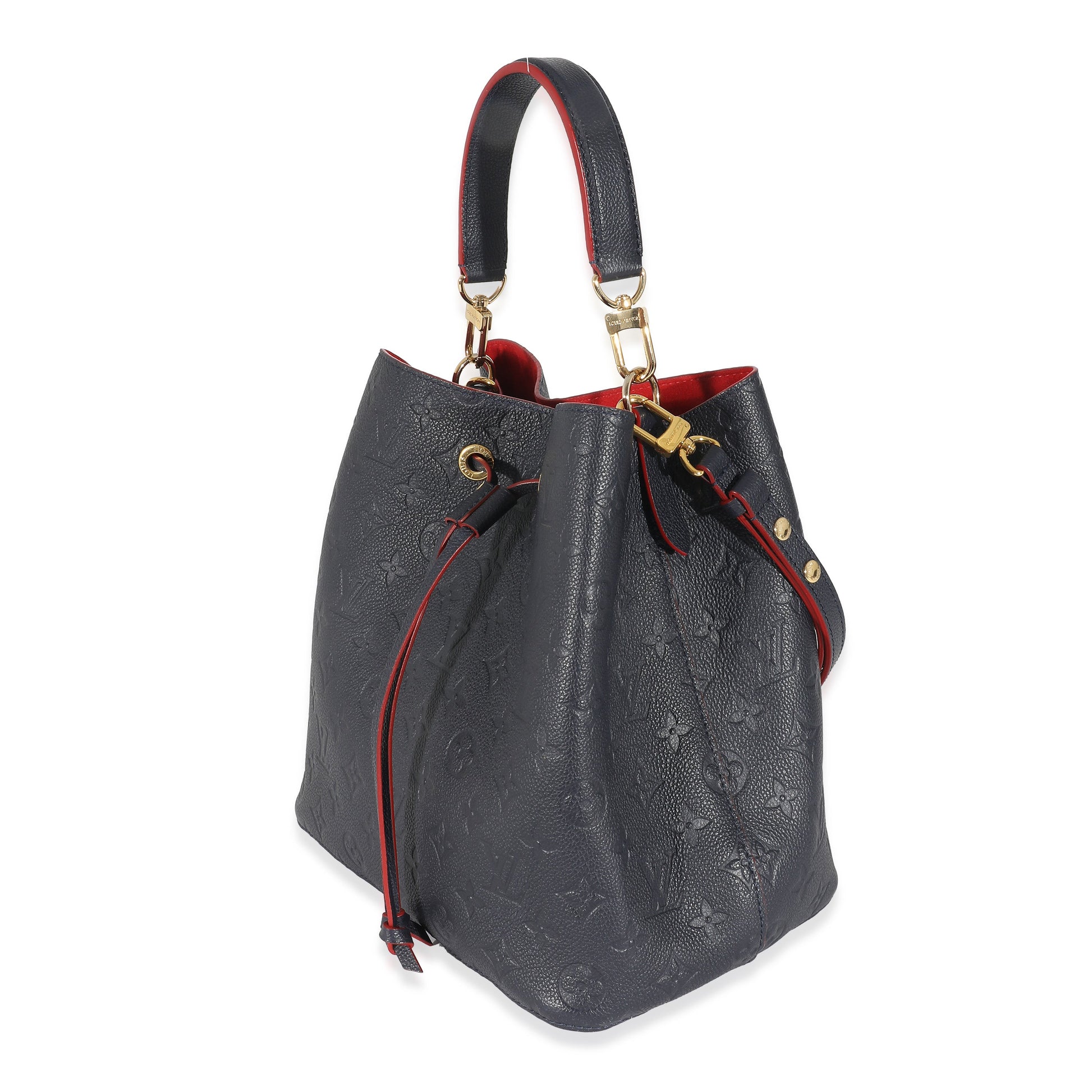Luxury Women's Handbag | Louis Vuitton Marine Rouge Monogram Empreinte NéoNoé MM