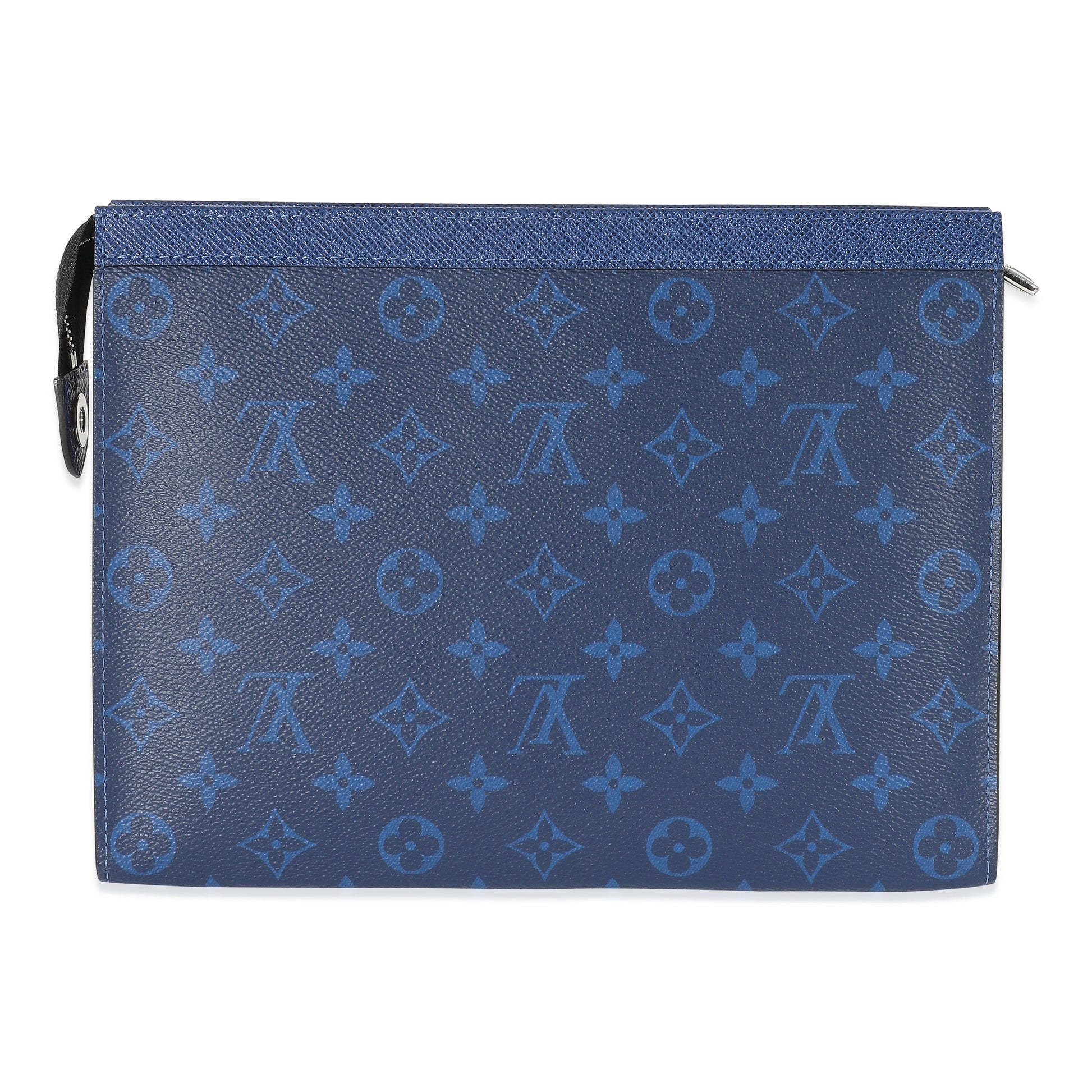 Designer Women's Crossbody Bag | Louis Vuitton Blue Monogram Taigarama Pochette Voyage MM