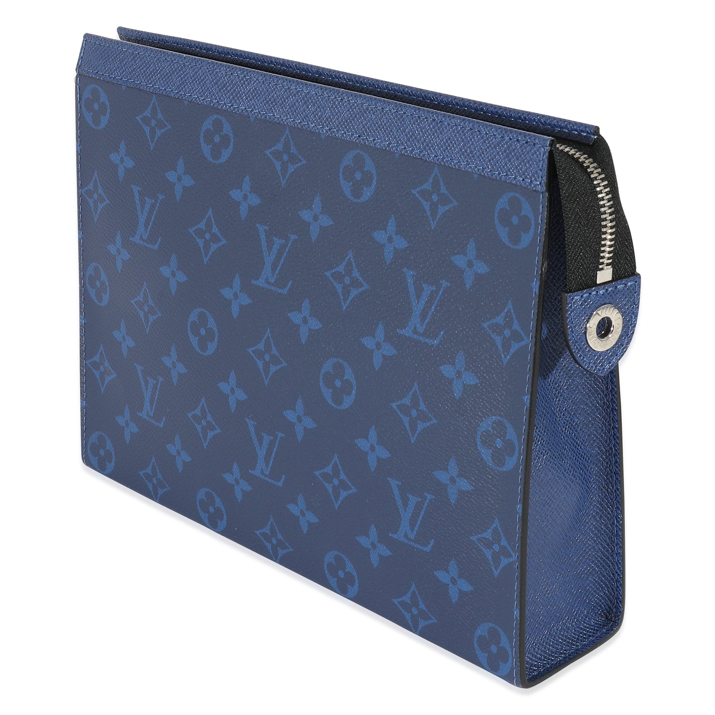 Designer Women's Crossbody Bag | Louis Vuitton Blue Monogram Taigarama Pochette Voyage MM