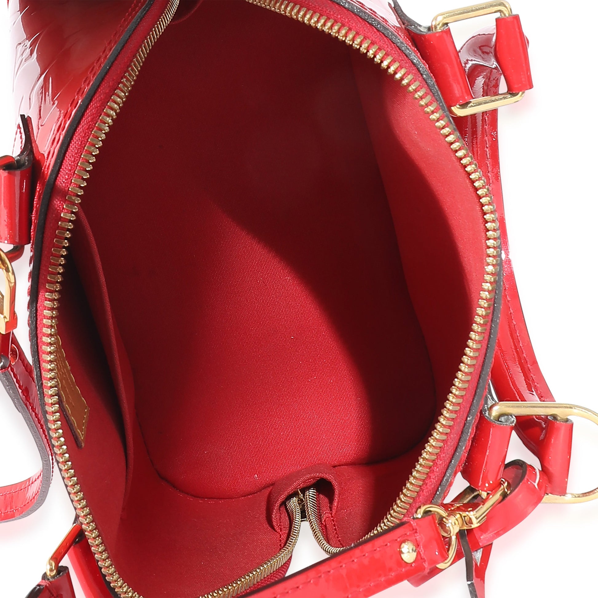 Luxury Women's Handbag | Louis Vuitton Cerise Monogram Vernis Alma BB