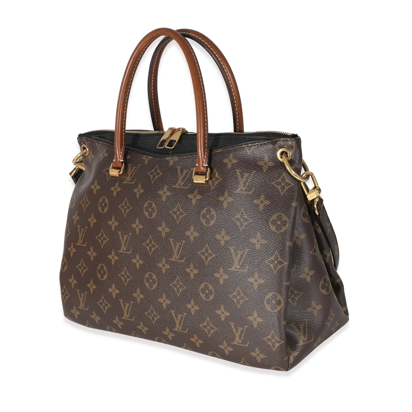 Luxury Women's Handbag | Louis Vuitton Black Monogram Canvas Pallas MM