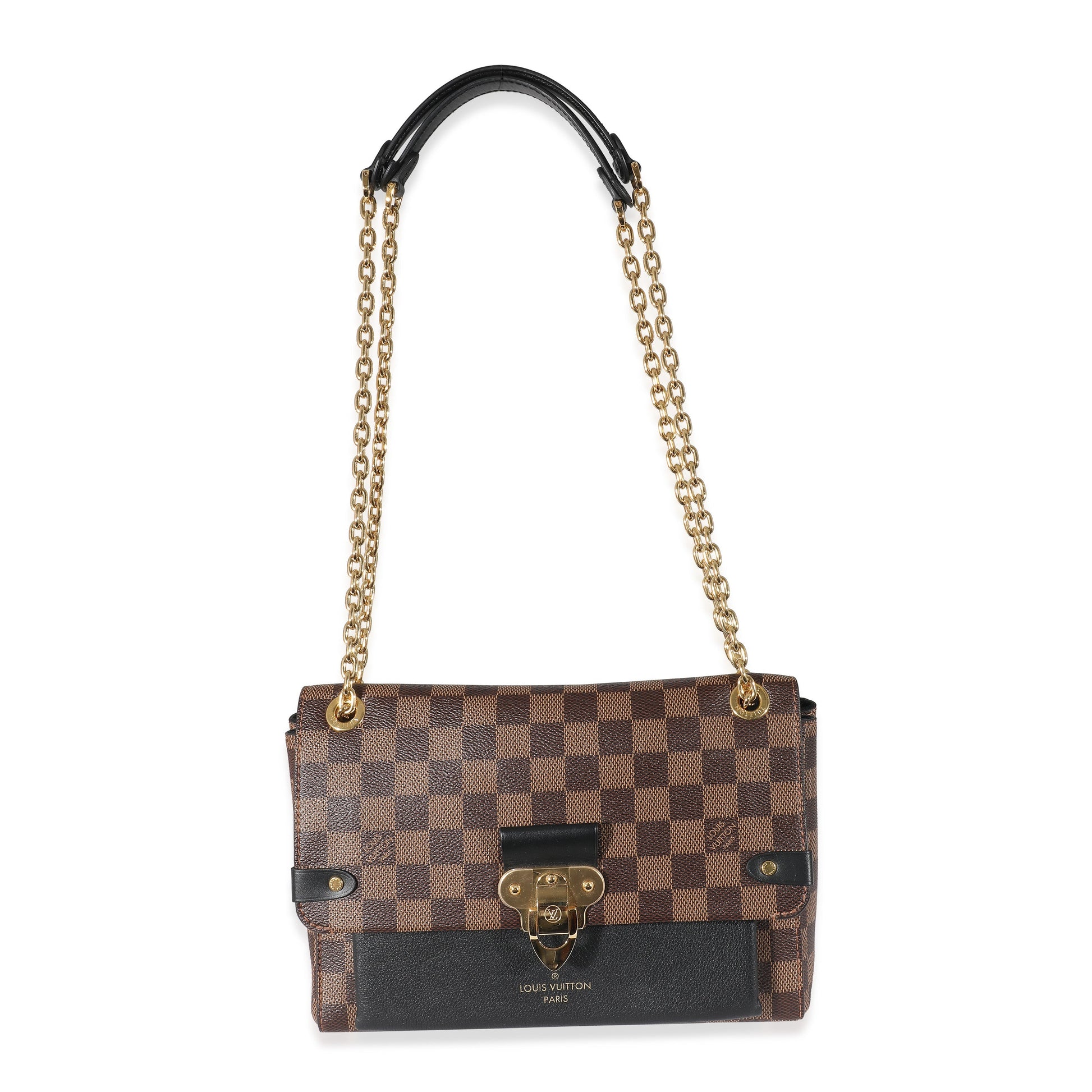 Luxury Women's Handbag | Louis Vuitton Black Damier Ebene Canvas Vavin PM