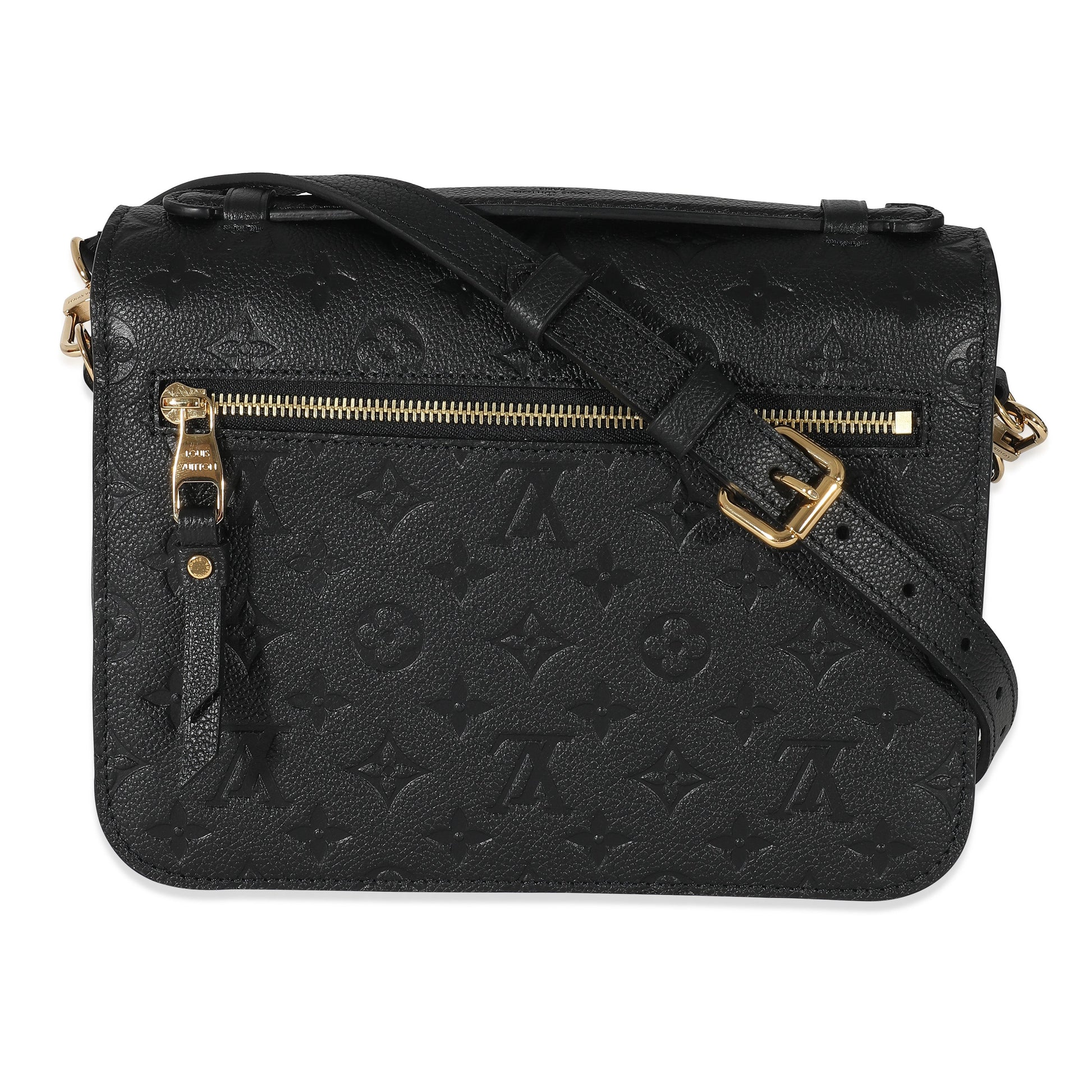 Designer Women's Crossbody Bag | Louis Vuitton Black Empreinte Pochette Metis