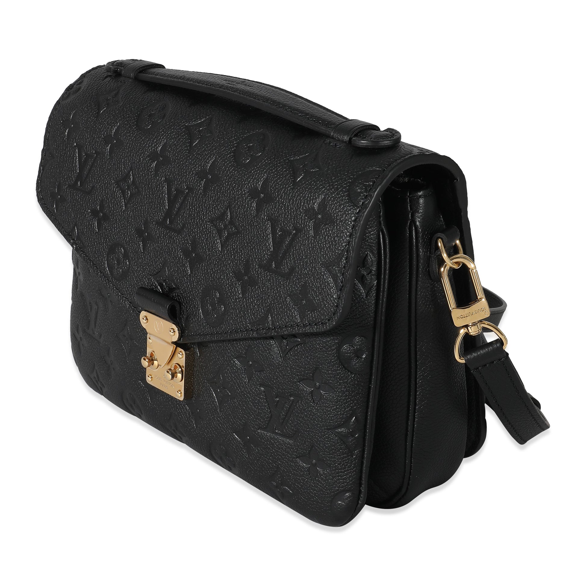 Designer Women's Crossbody Bag | Louis Vuitton Black Empreinte Pochette Metis