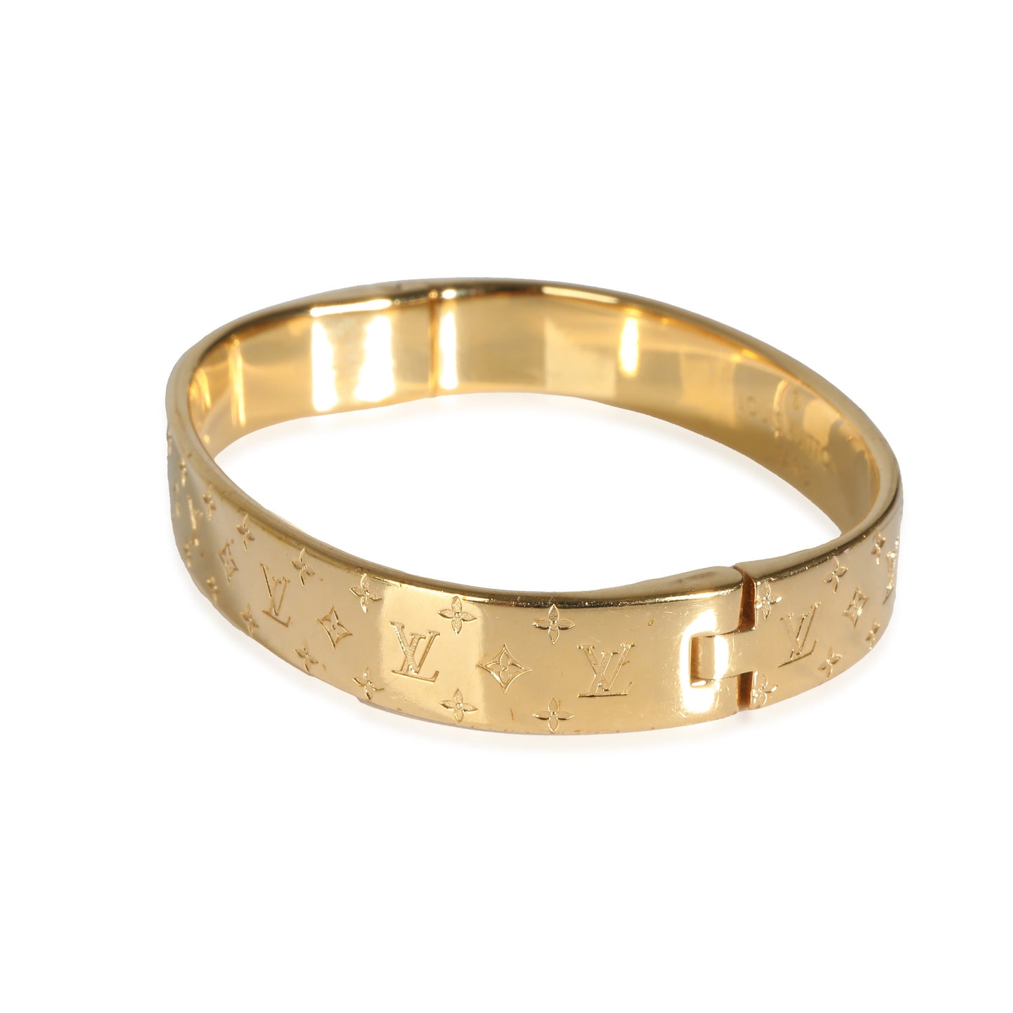 Luxury Women's Handbag | Louis Vuitton Nanogram Cuff inGold Plated