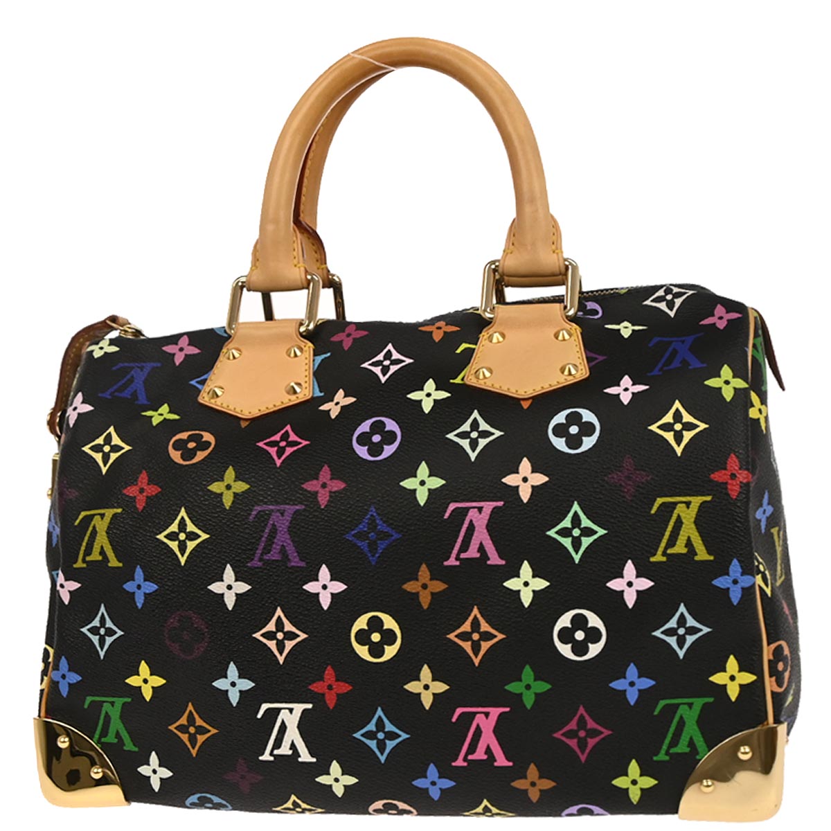 Louis Vuitton 2005 Black Monogram Multicolor 30 Handbag M92642