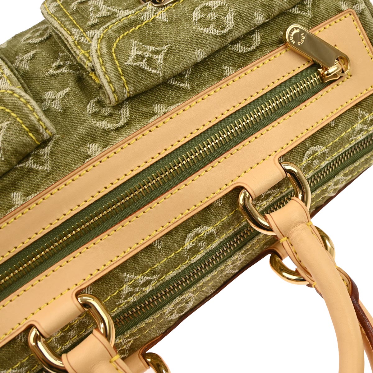 Louis Vuitton Green Monogram Denim Neo Handbag M95215