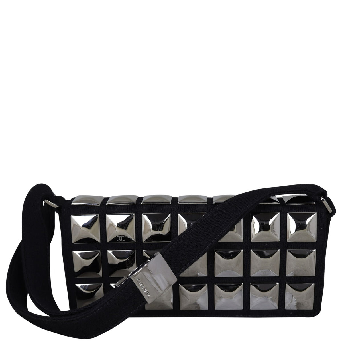 Chanel Chocolate Bar Pyramid Stud Flap Bag