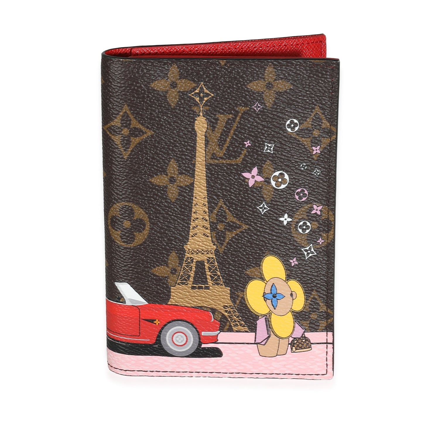 Louis Vuitton Rouge Monogram Canvas Christmas Animation Passport Cover