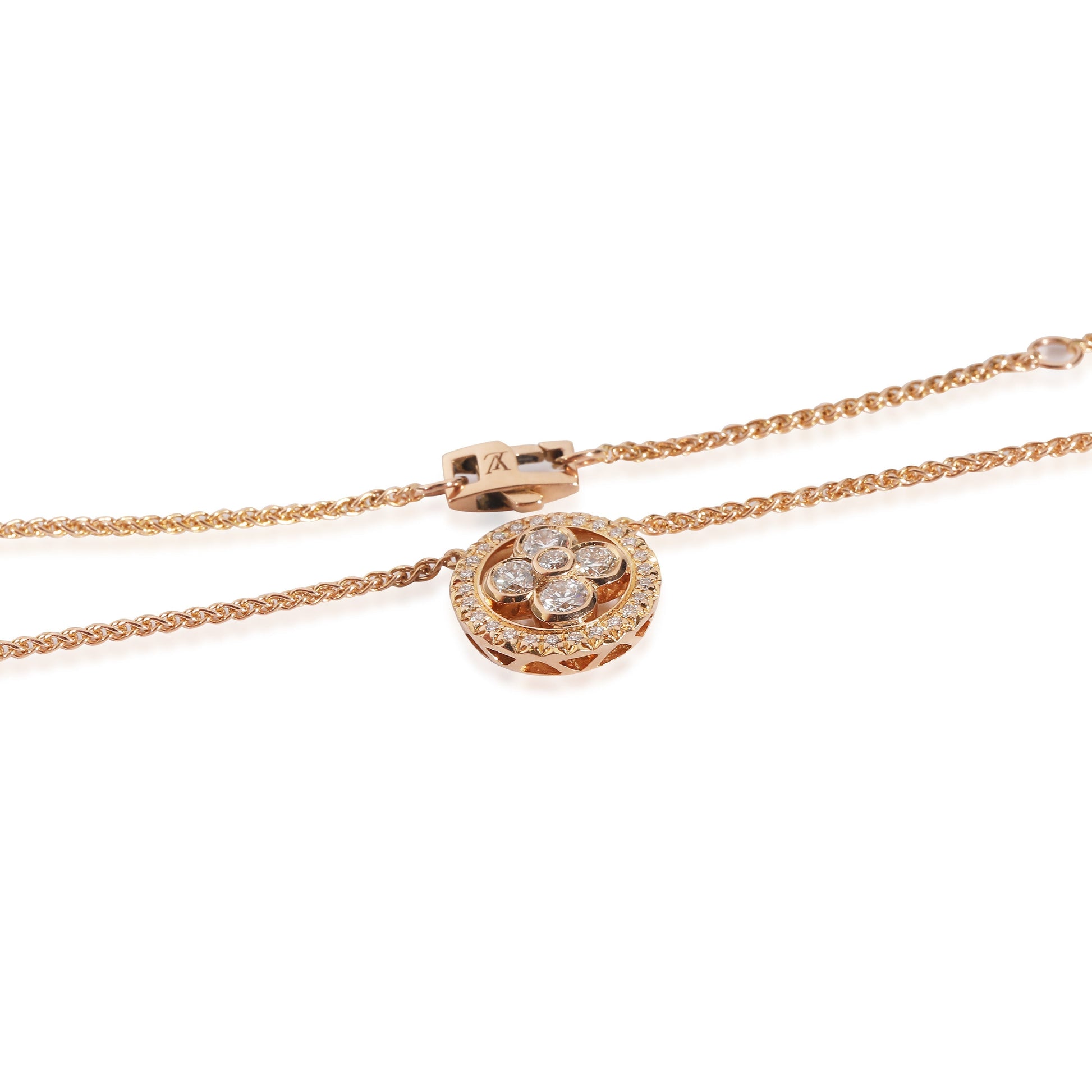 Louis Vuitton Blossom Fashion Pendant in 18k Rose Gold 0.5 CTW