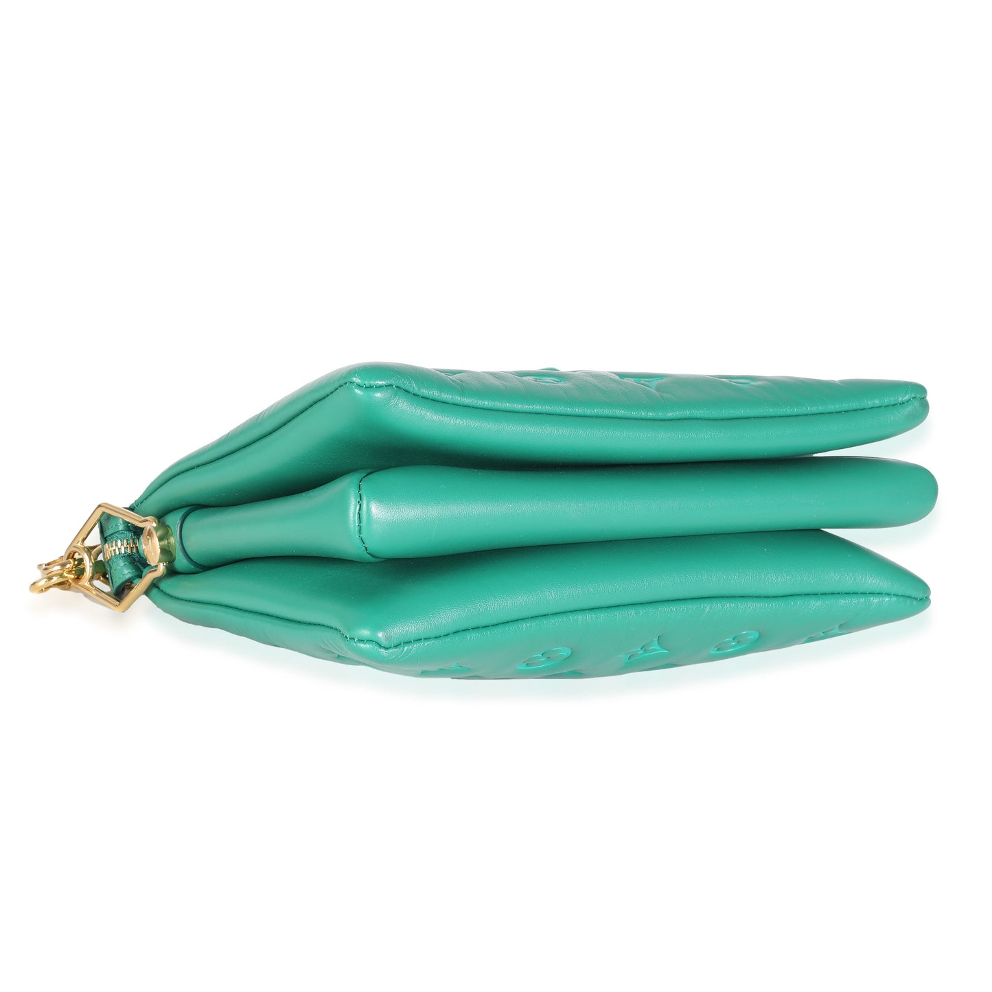 Luxury Women's Handbag | Louis Vuitton Vert Green Monogram Puffy Lambskin Coussin PM