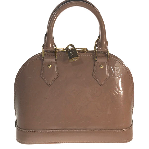 LOUIS VUITTON Shoulder Bag Monogram Vernis Rose Velur Alma BB Vernis Handbag Women