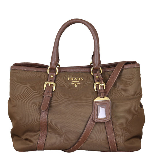 Prada Tessuto Vitello Daino Tote