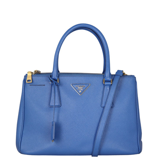 Prada Saffiano Lux Galleria Double Zip Tote Small