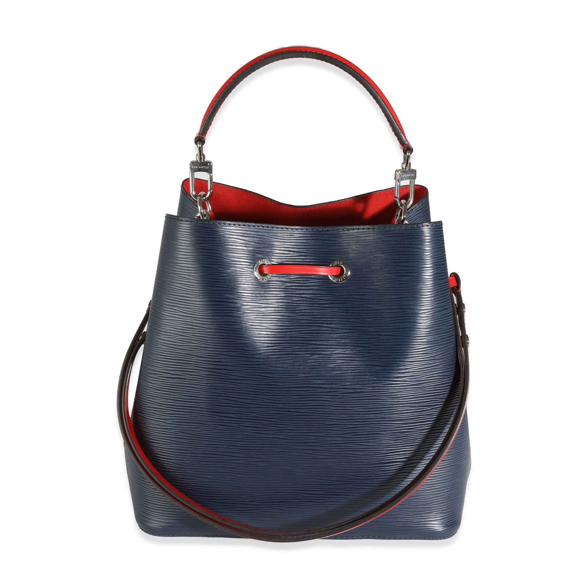 Luxury Women's Handbag | Louis Vuitton Indigo Coquelicot Epi Neonoe MM